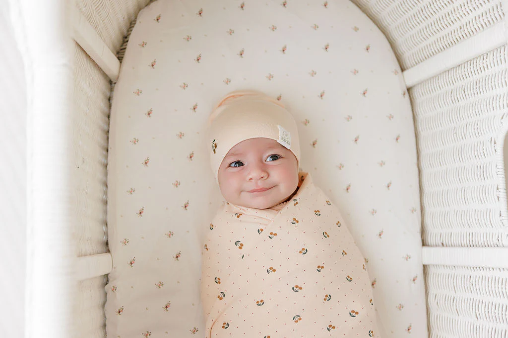 2 Pack cotton Muslin Swaddle set - Cherry Collection - Image 16