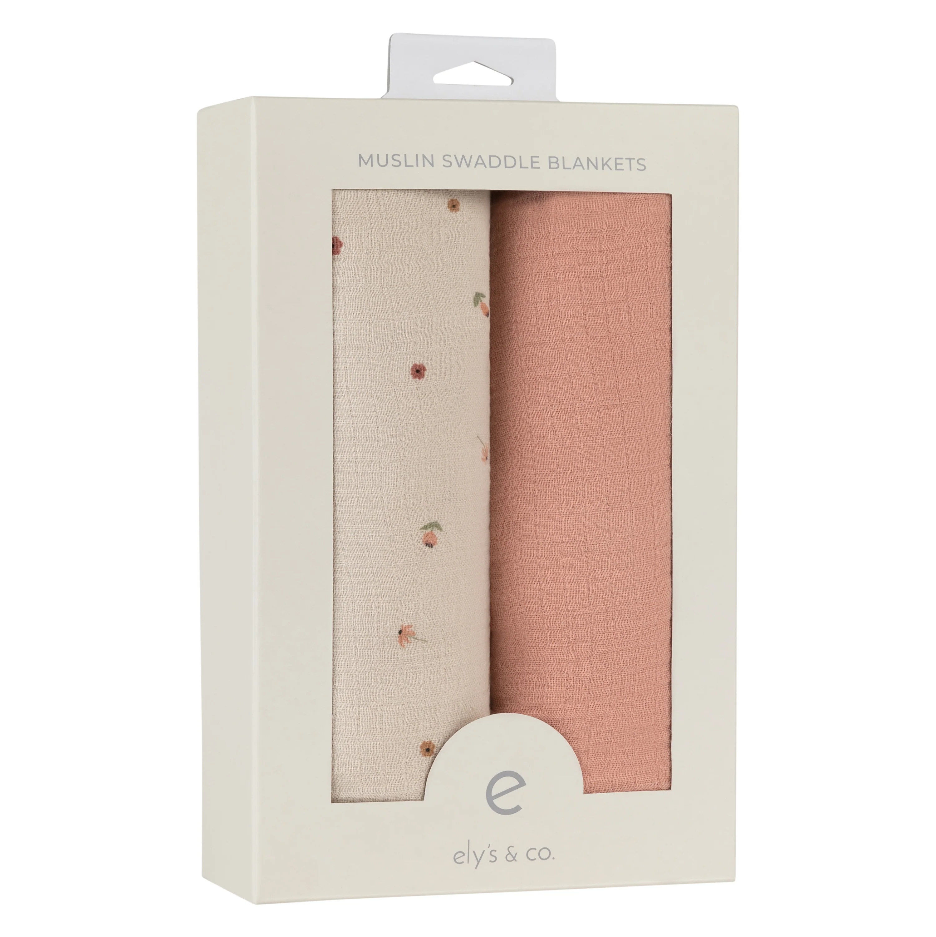 2 Pack Cotton Muslin Swaddle Blanket - Pink Garden Flower - Image 7