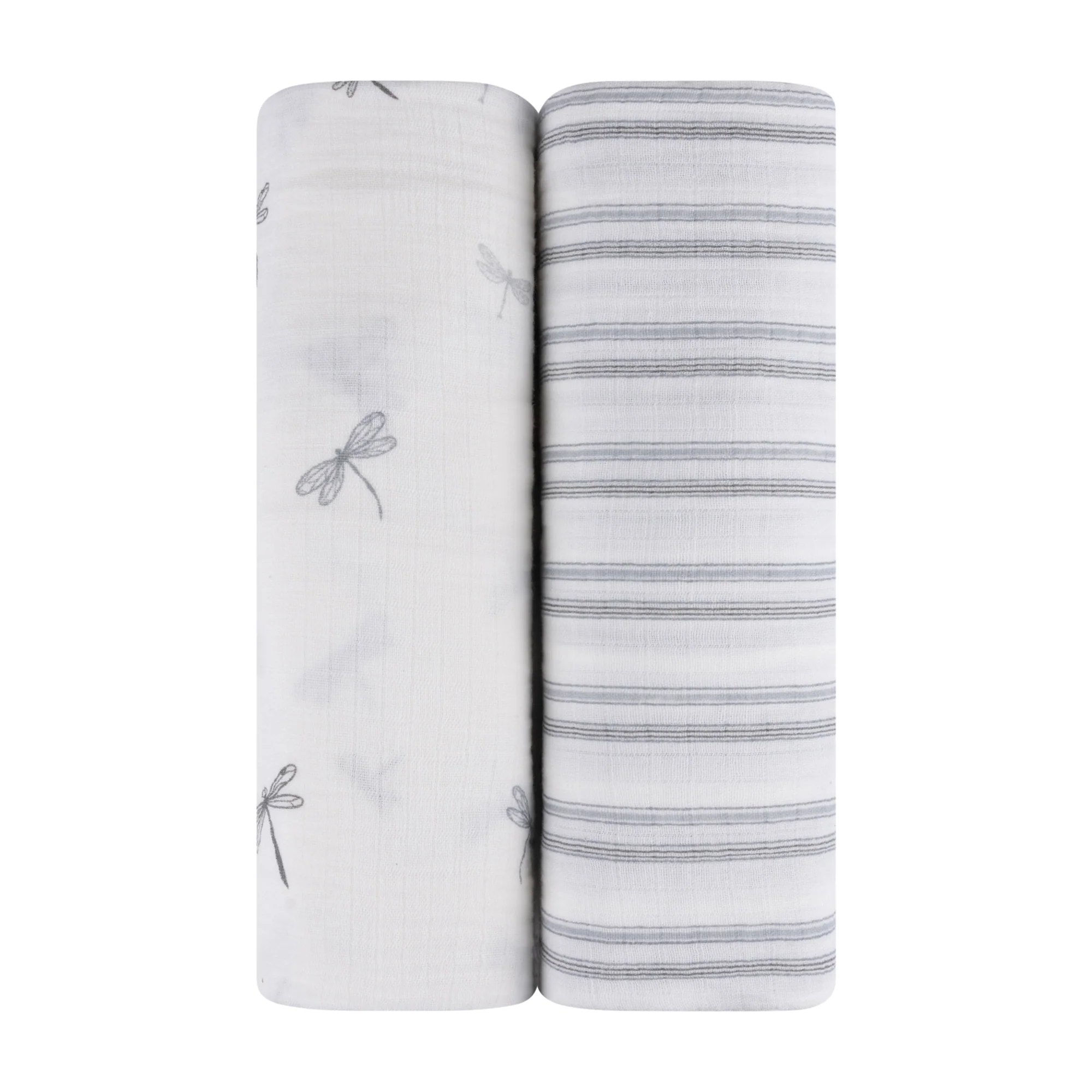 2 Pack Cotton Muslin Swaddle Blanket - Blue Dragonfly