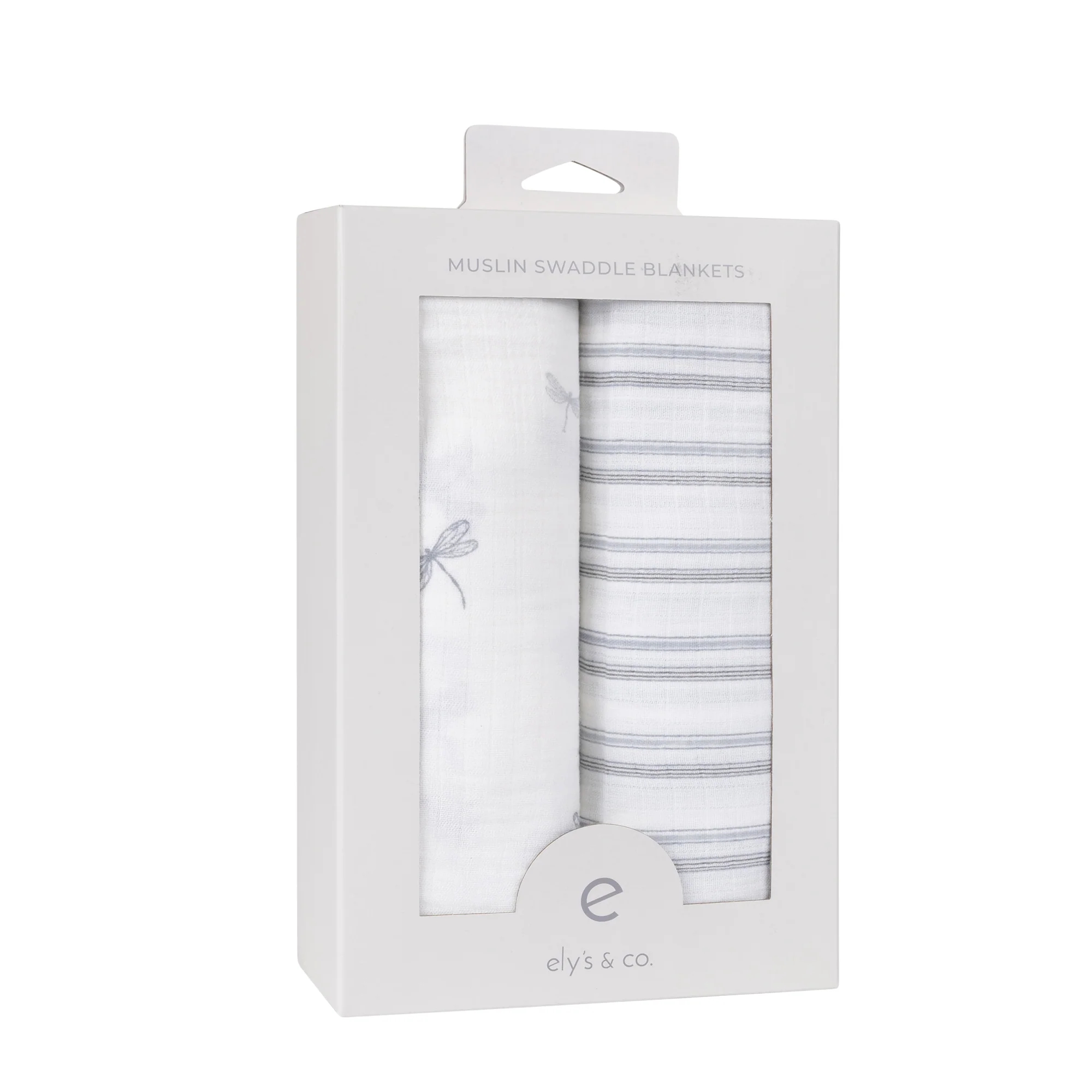 2 Pack Cotton Muslin Swaddle Blanket - Blue Dragonfly - Image 2