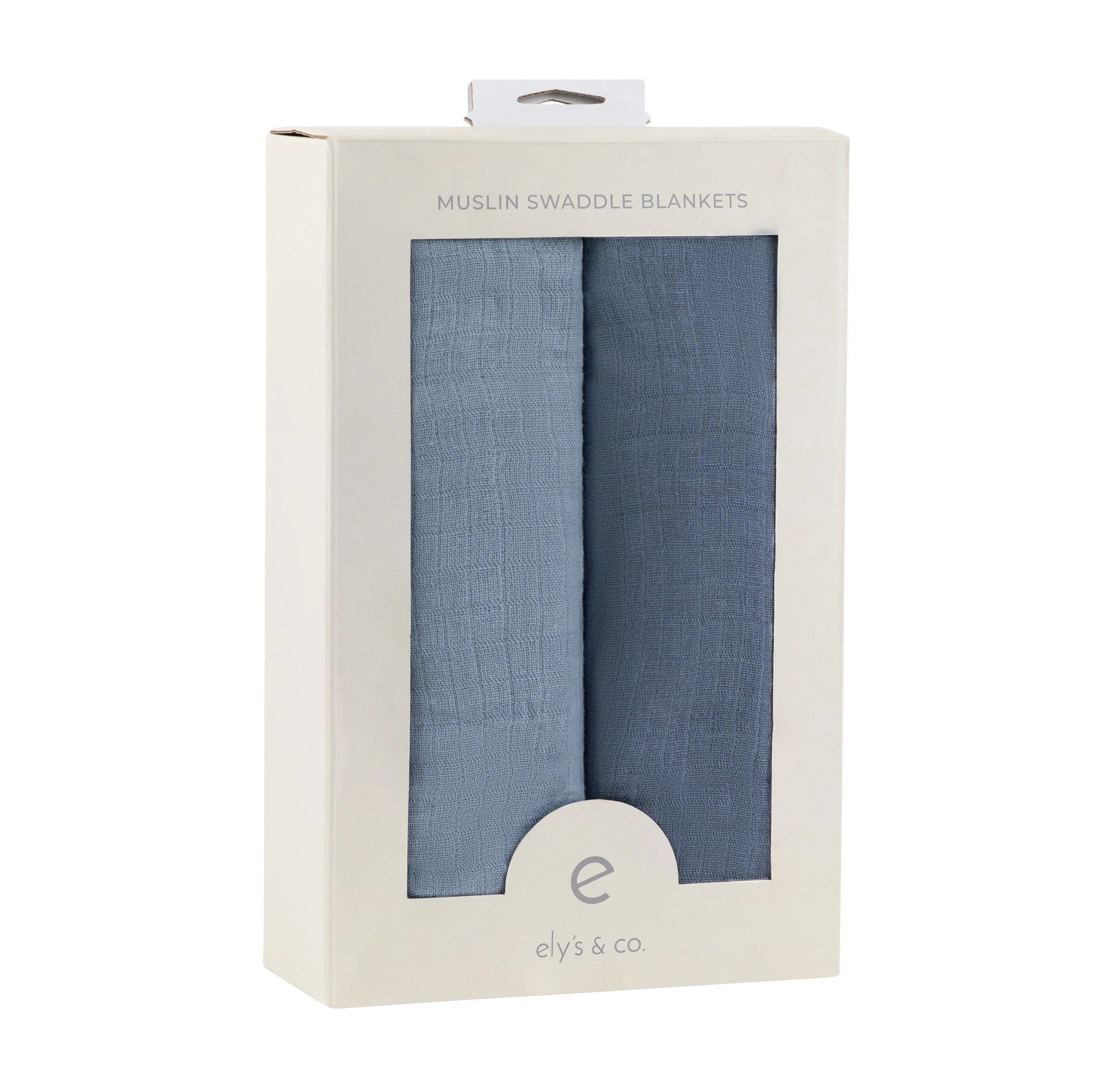 2 Pack Cotton Muslin Swaddle Blanket - Lush Blue - Image 4