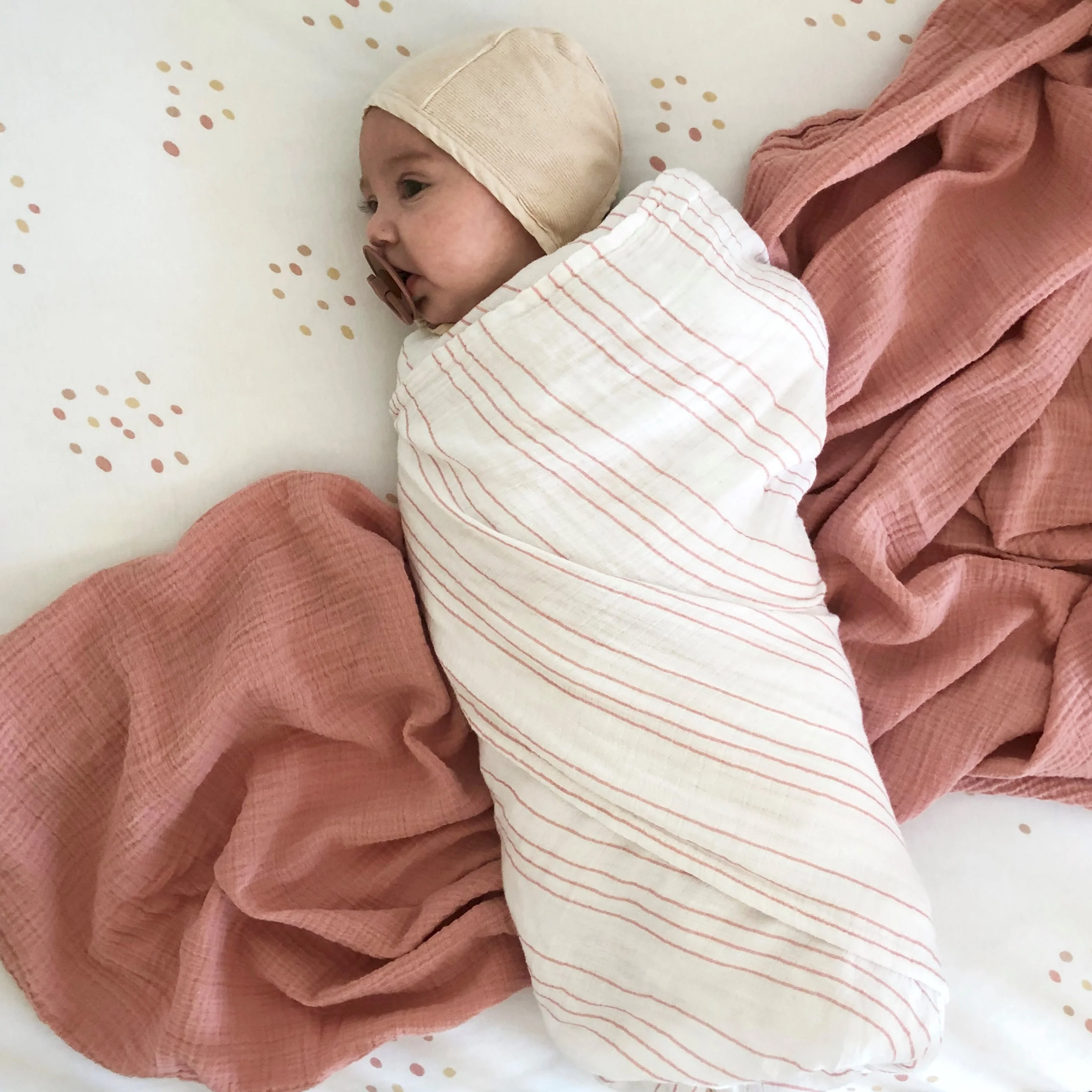 2 Pack Cotton Muslin Swaddle Blanket - Image 10