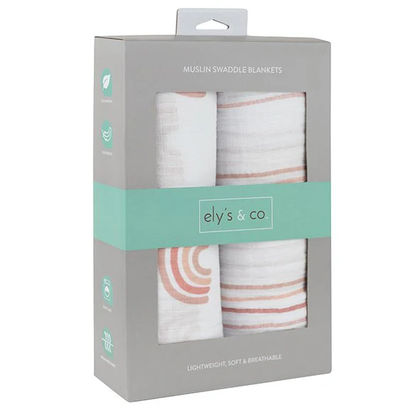 2 Pack Cotton Muslin Swaddle Blanket - Image 4