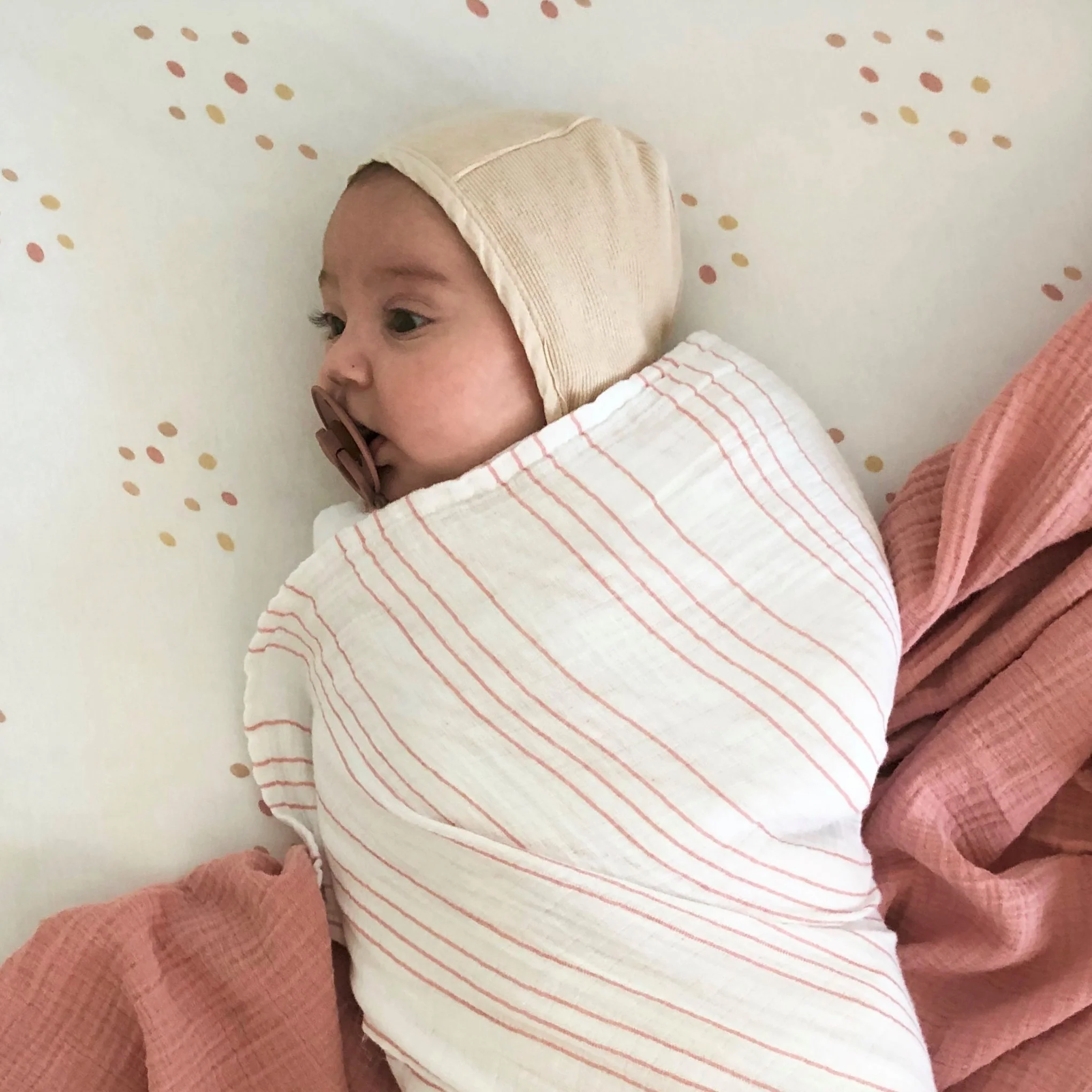 2 Pack Cotton Muslin Swaddle Blanket - Image 6