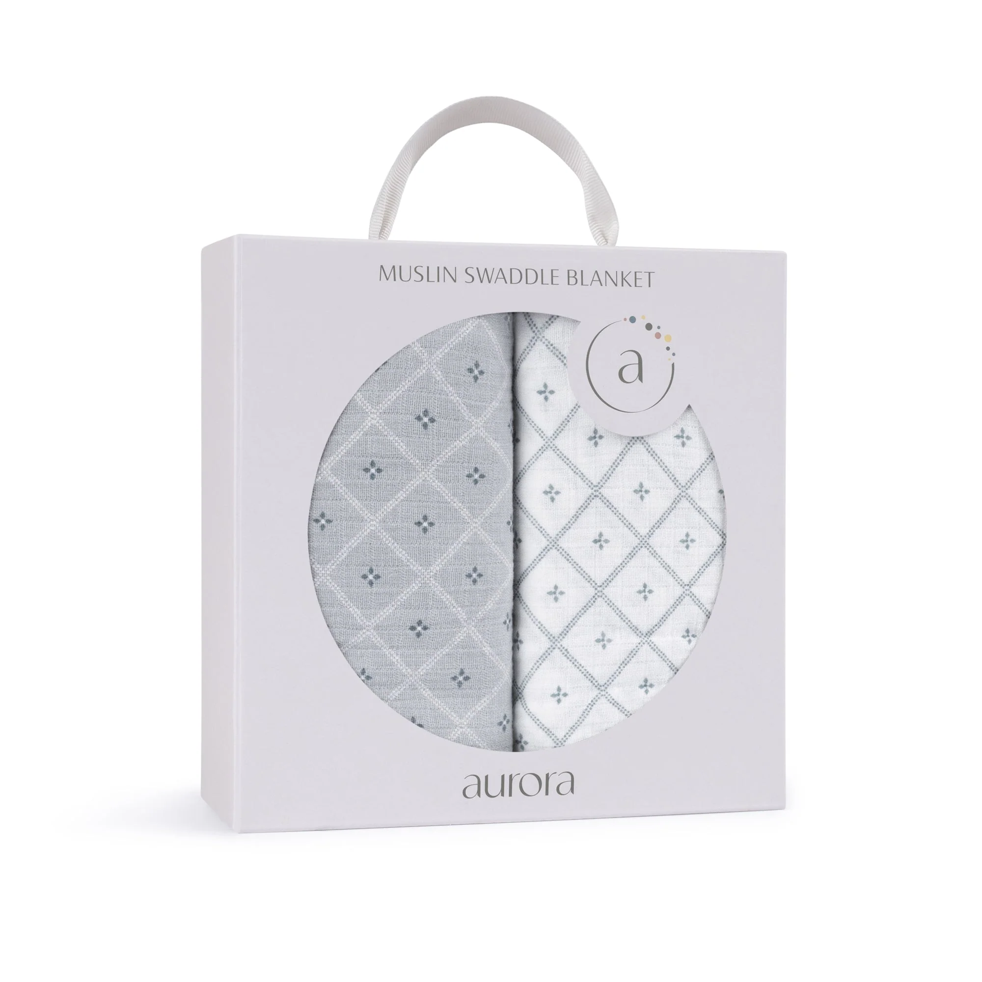 2 Pack Muslin Swaddles - Diamond Floral - Image 3