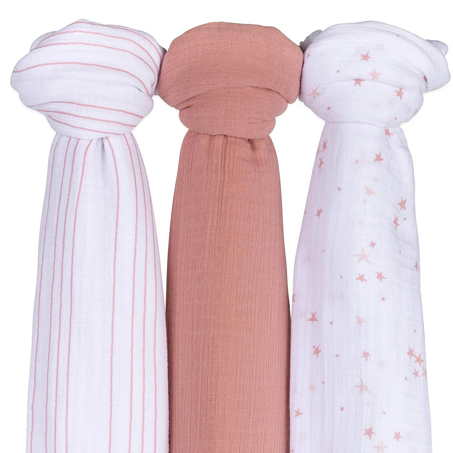 3 Pack Cotton Muslin Swaddle Blanket - Image 4