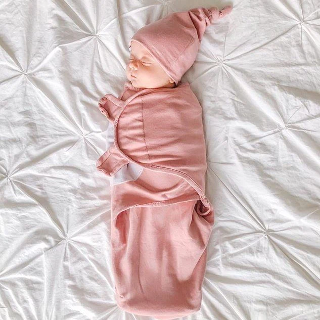 Pink Stars Adjustable Swaddle Blanket - Image 5