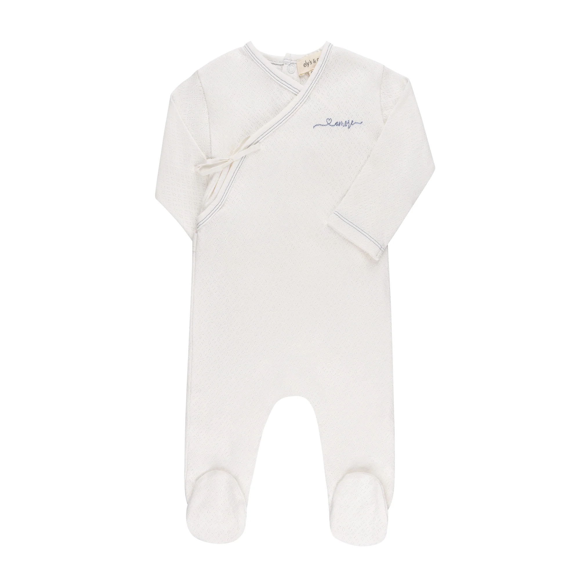 Organic Cotton Amore Pointelle Collection - Footie - Image 8
