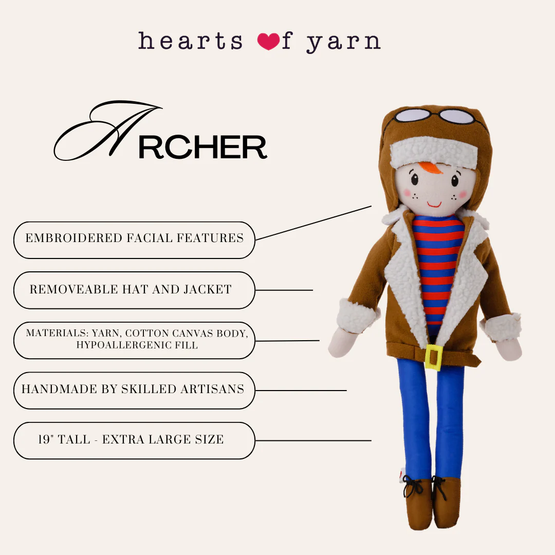 Hearts of Yarn Archer Doll - Image 3