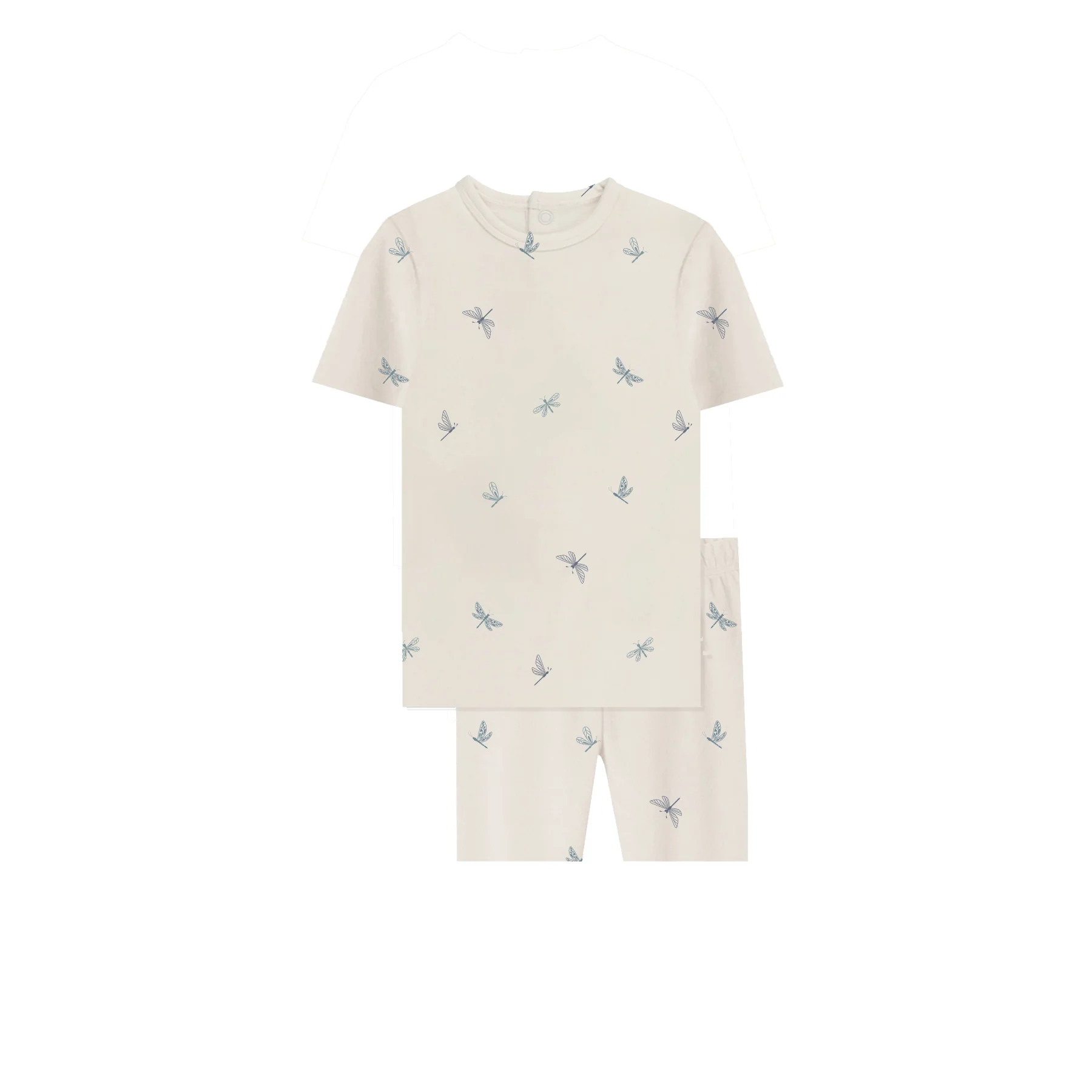 Boys Pajamas – Ivory Blue – Dragonfly