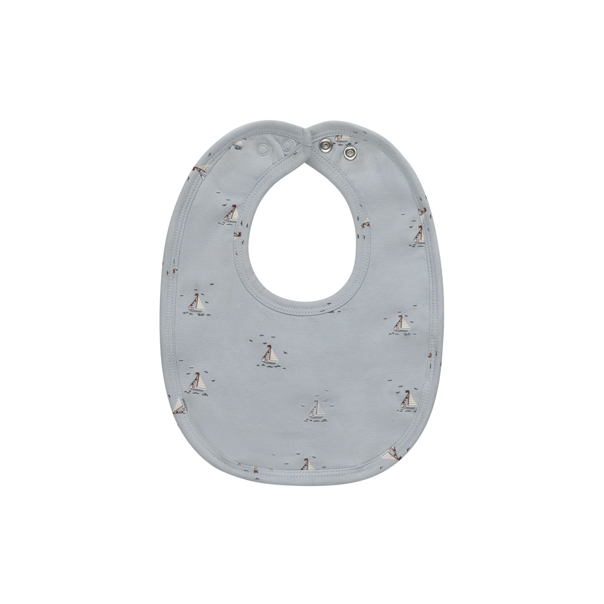 Baby Boy Bib – Blue – Nautical Print