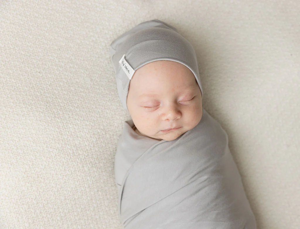 Modal Swaddle & Beanie Set in Gift Box - Image 3