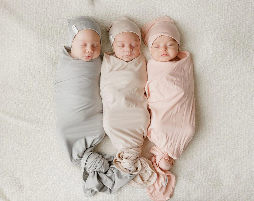 Modal Swaddle & Beanie Set in Gift Box - Image 4