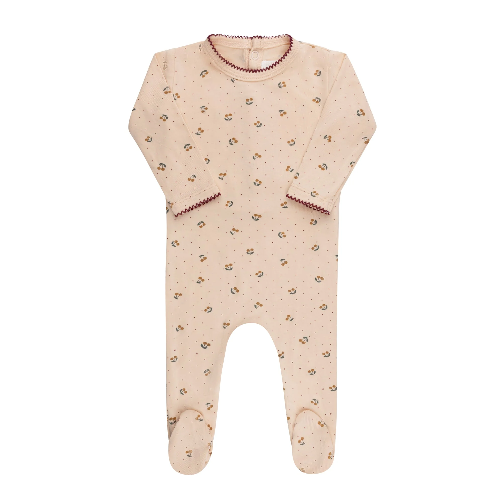 Modal Cherry Print Collection Footie - Image 3