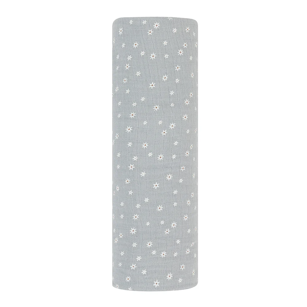 Cotton Muslin Swaddle Blanket - Ditsy Star