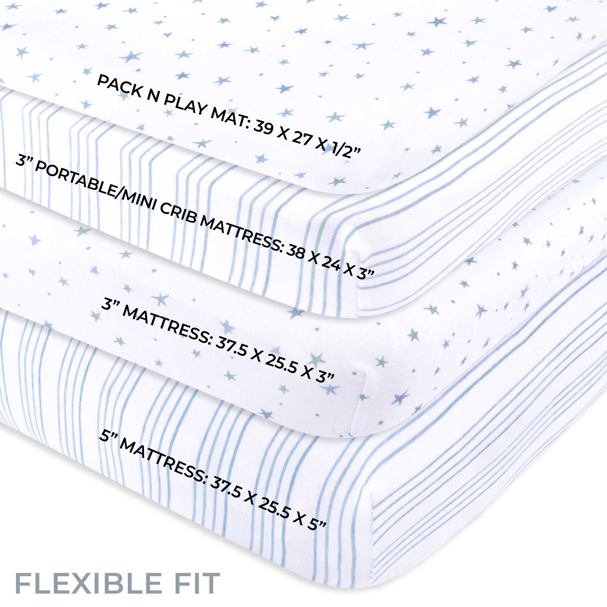 Pack N Play I Portable Crib Sheet Set - Image 3