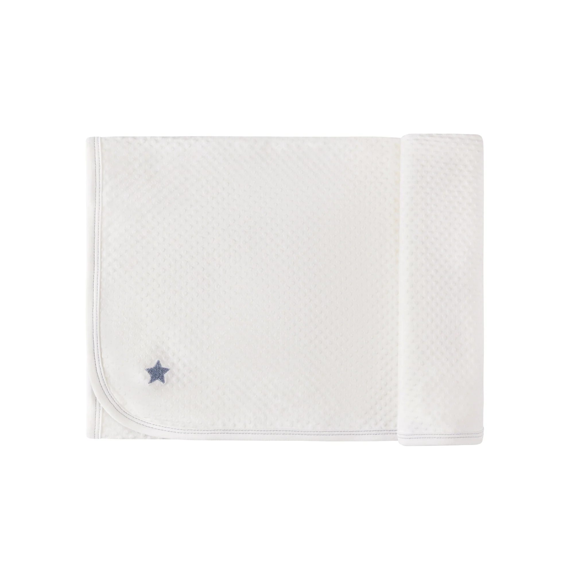 Cotton - Embroidered Heart and Star Collection - Blanket - Image 6
