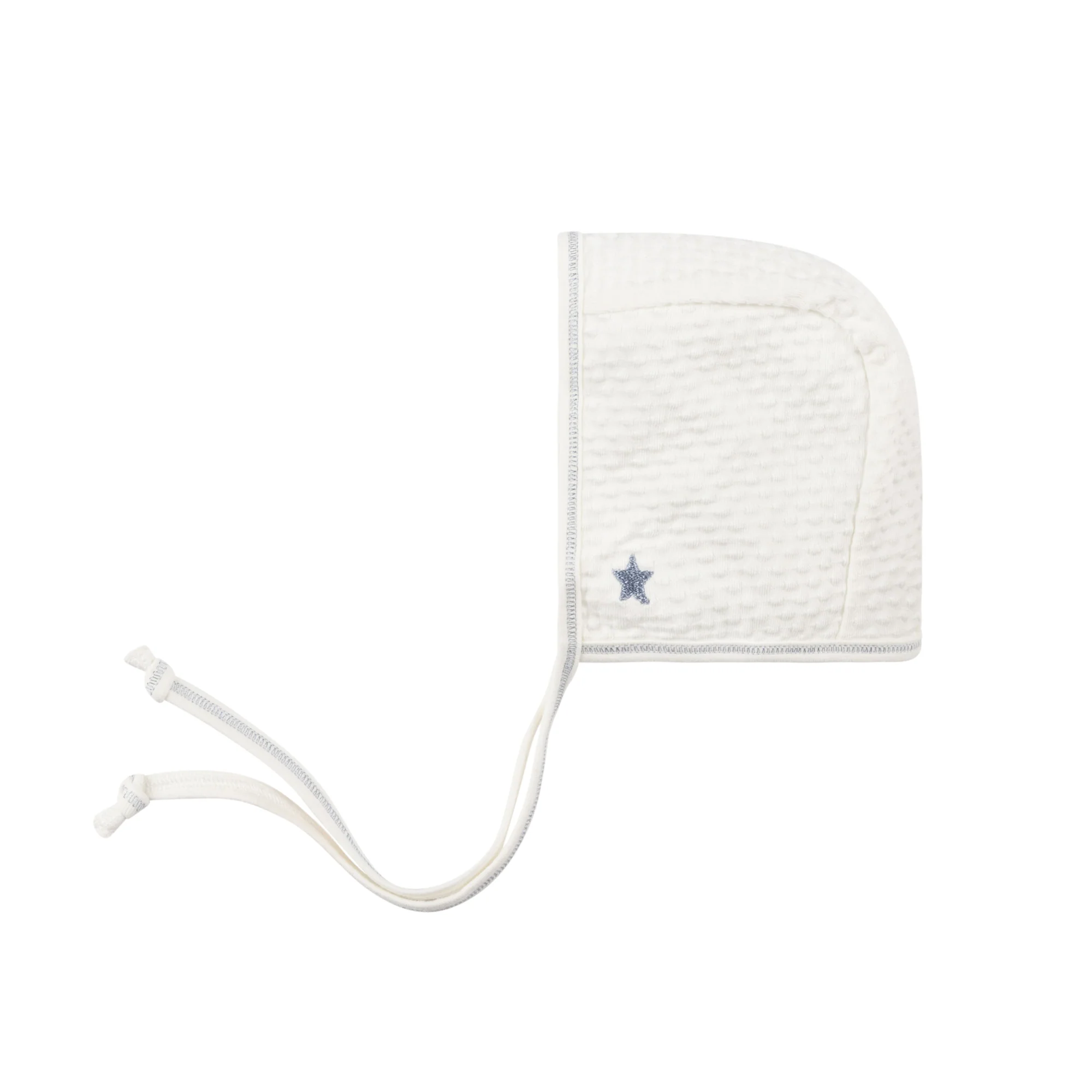 Cotton - Embroidered Heart and Star Collection - Bonnet - Image 4
