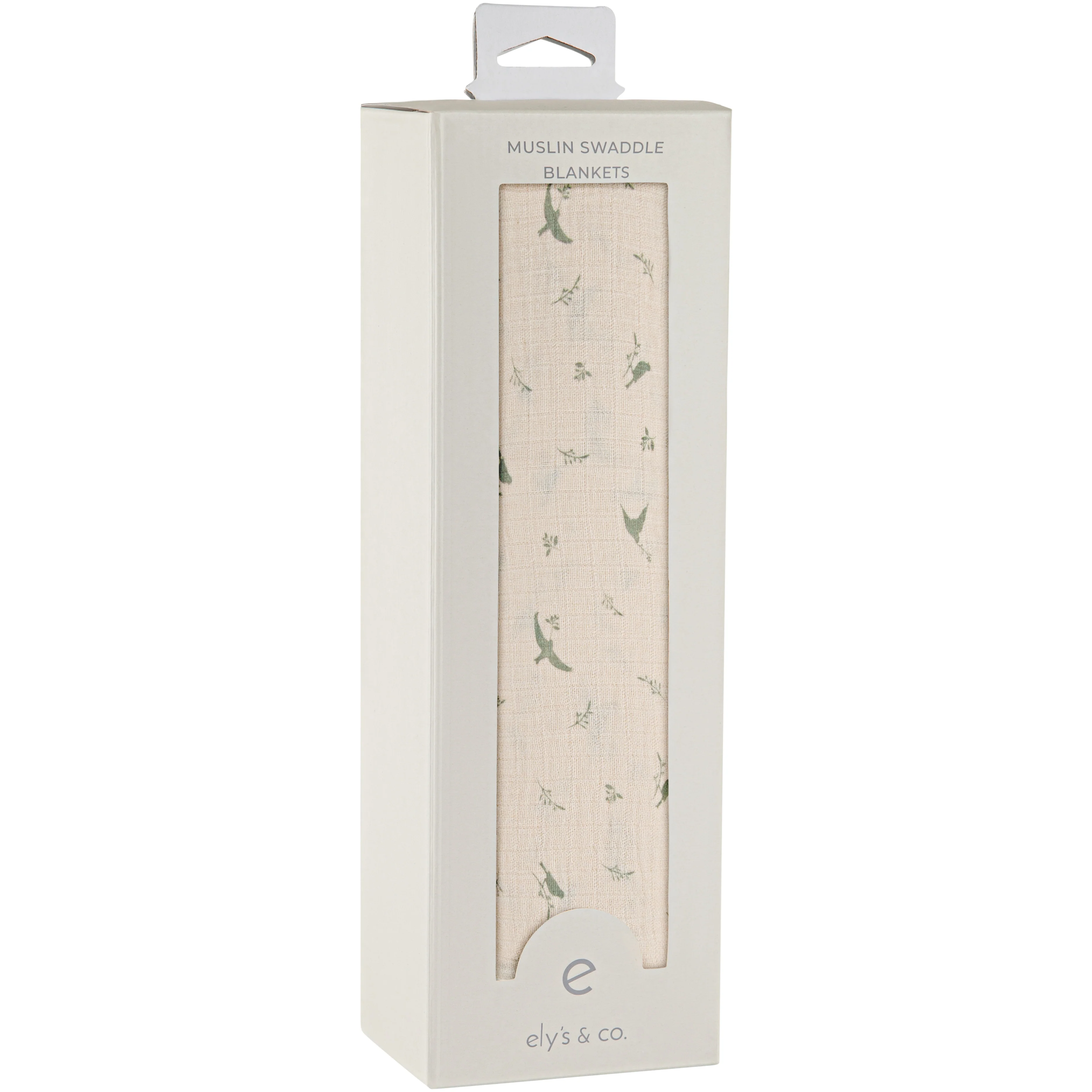 Cotton Muslin Swaddle Blanket - Sage Bird - Image 6