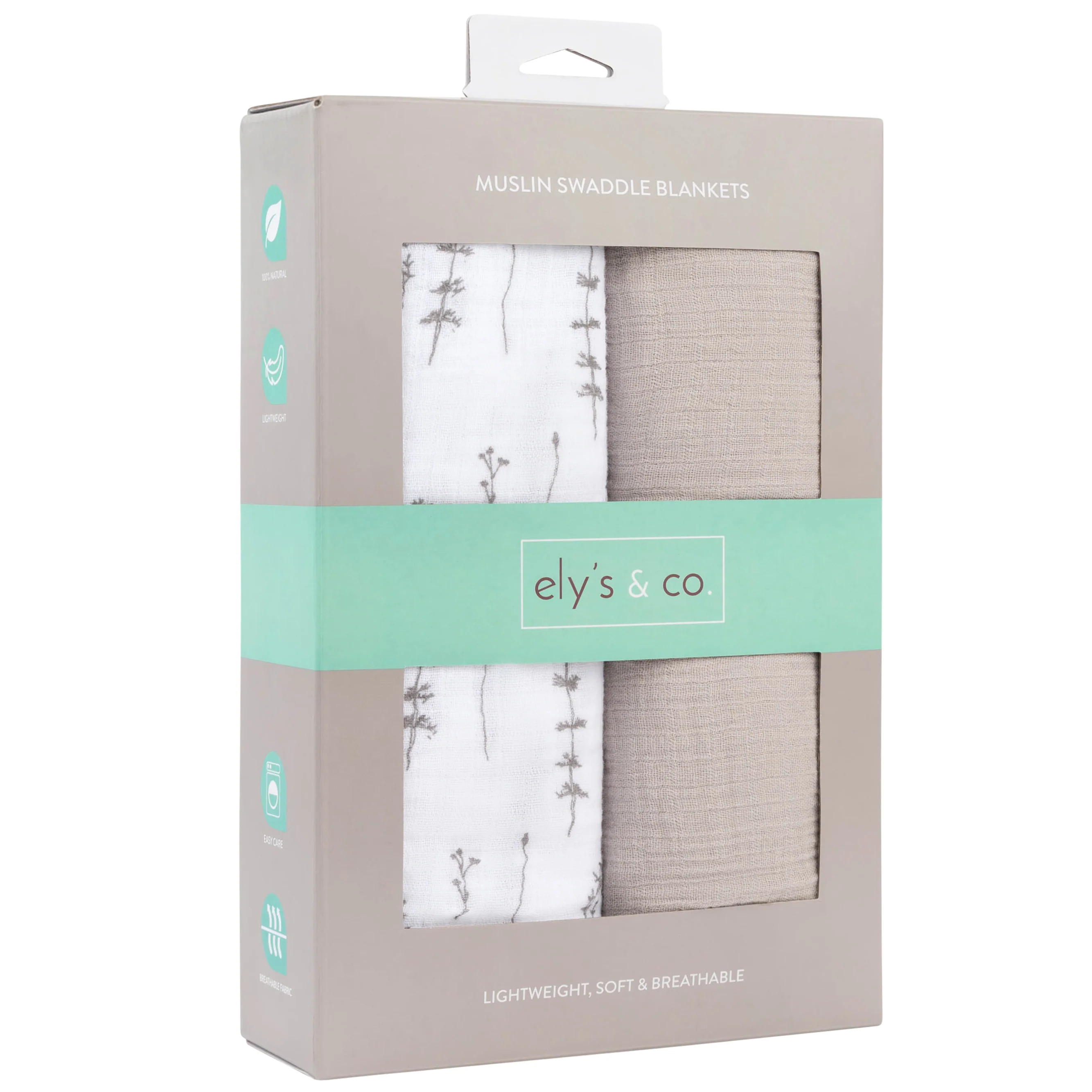 2 Pack Cotton Muslin Swaddle Blanket - Image 4