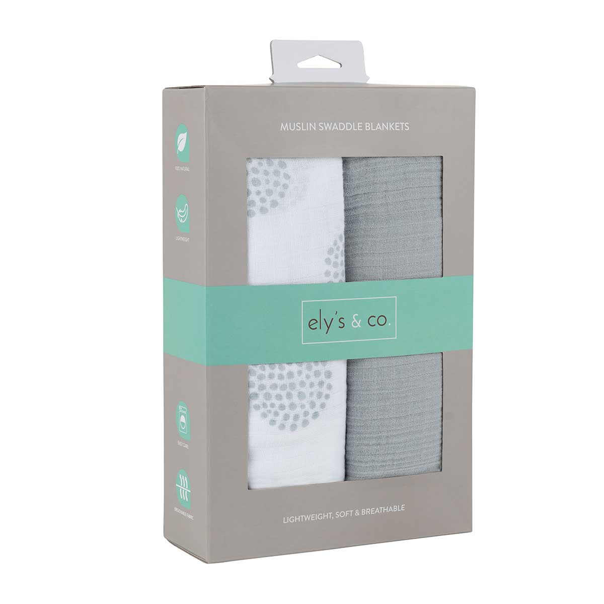 2 Pack Cotton Muslin Swaddle Blanket - Image 5