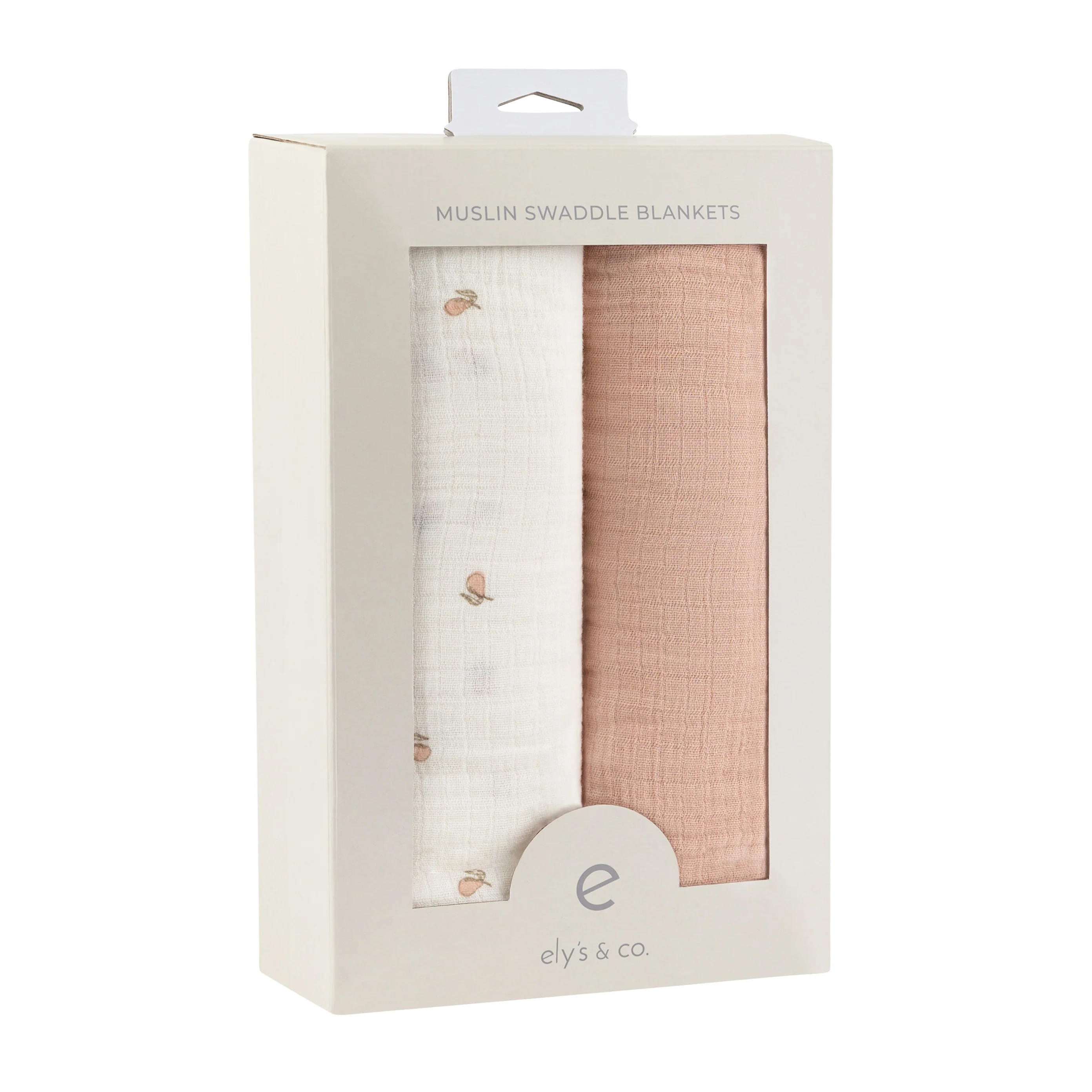 2 Pack Cotton Muslin Swaddle Blanket - Pink Pear - Image 4