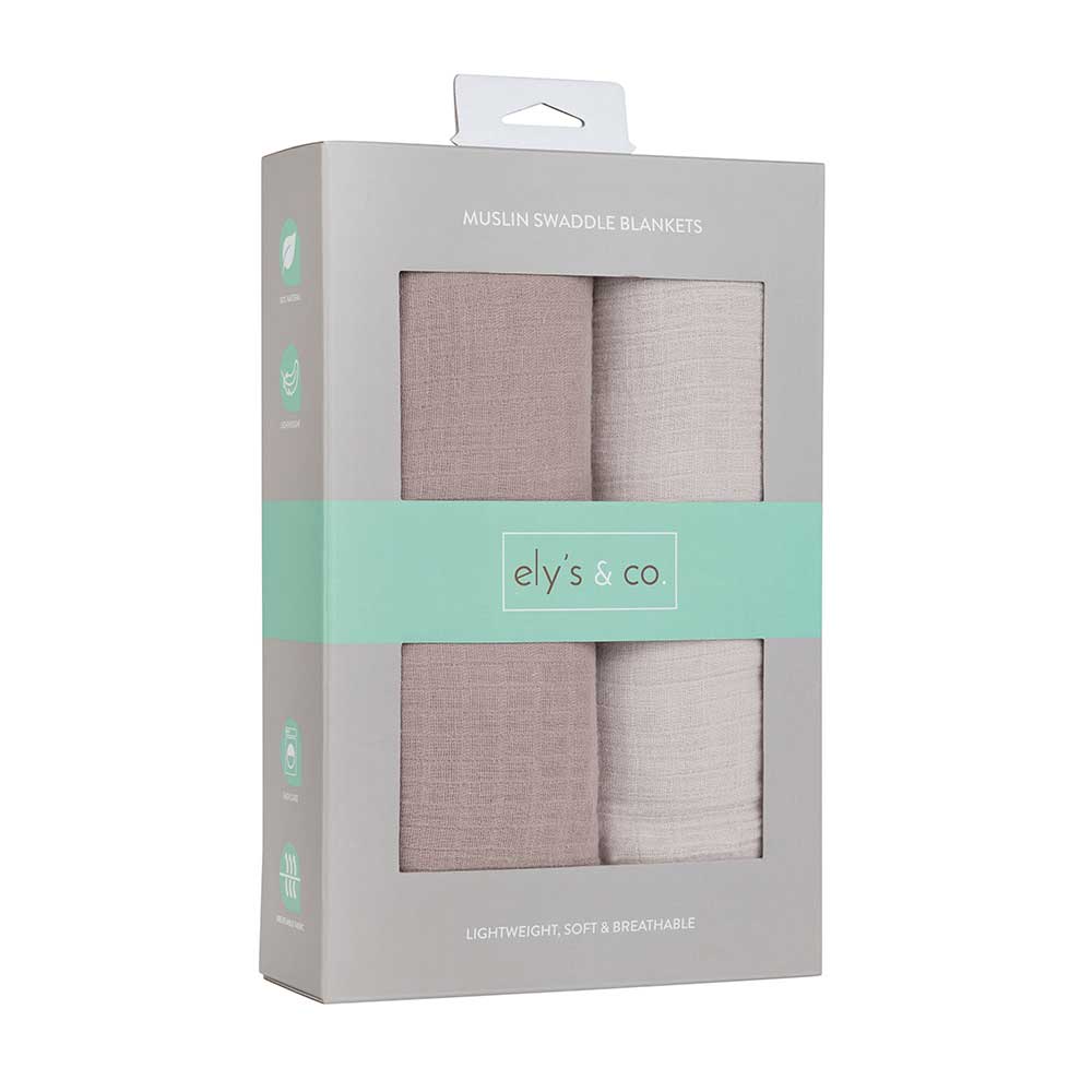 2 Pack Cotton Muslin Swaddle Blanket - Image 3