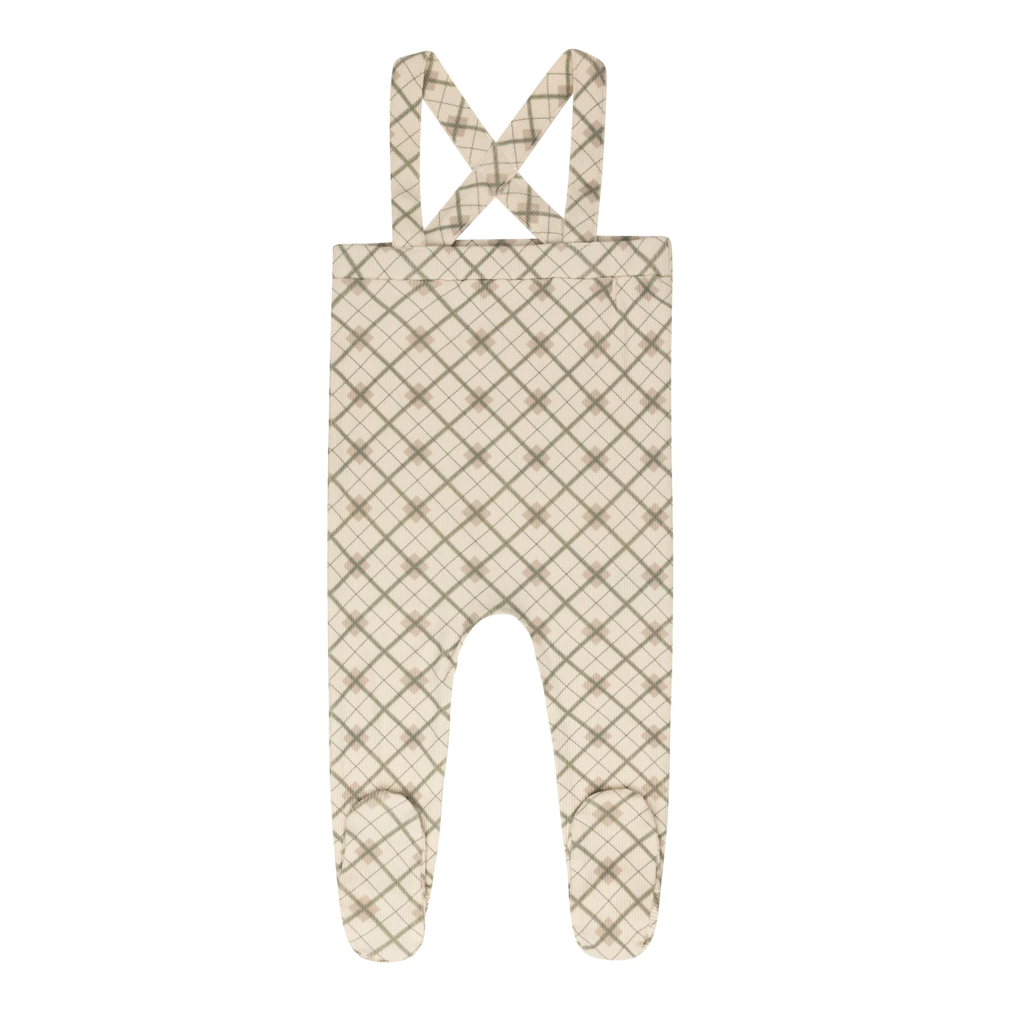 Cotton Plaid Print Collection - Bodysuit + Overalls - Image 3