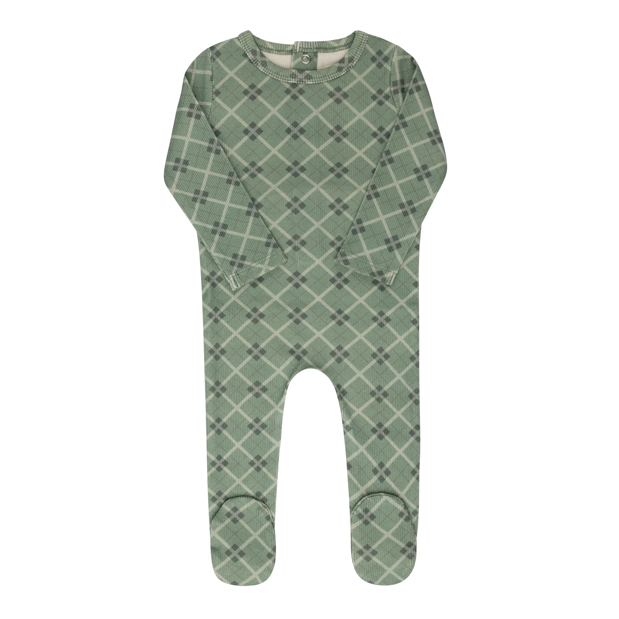 Cotton Plaid Print Collection - Footie