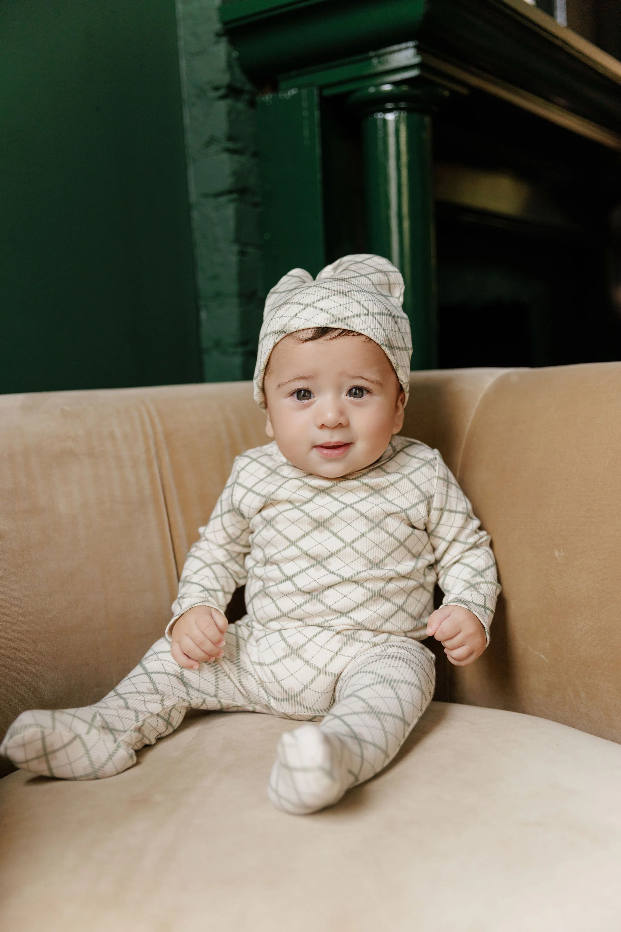 Cotton Plaid Print Collection - Footie - Image 3