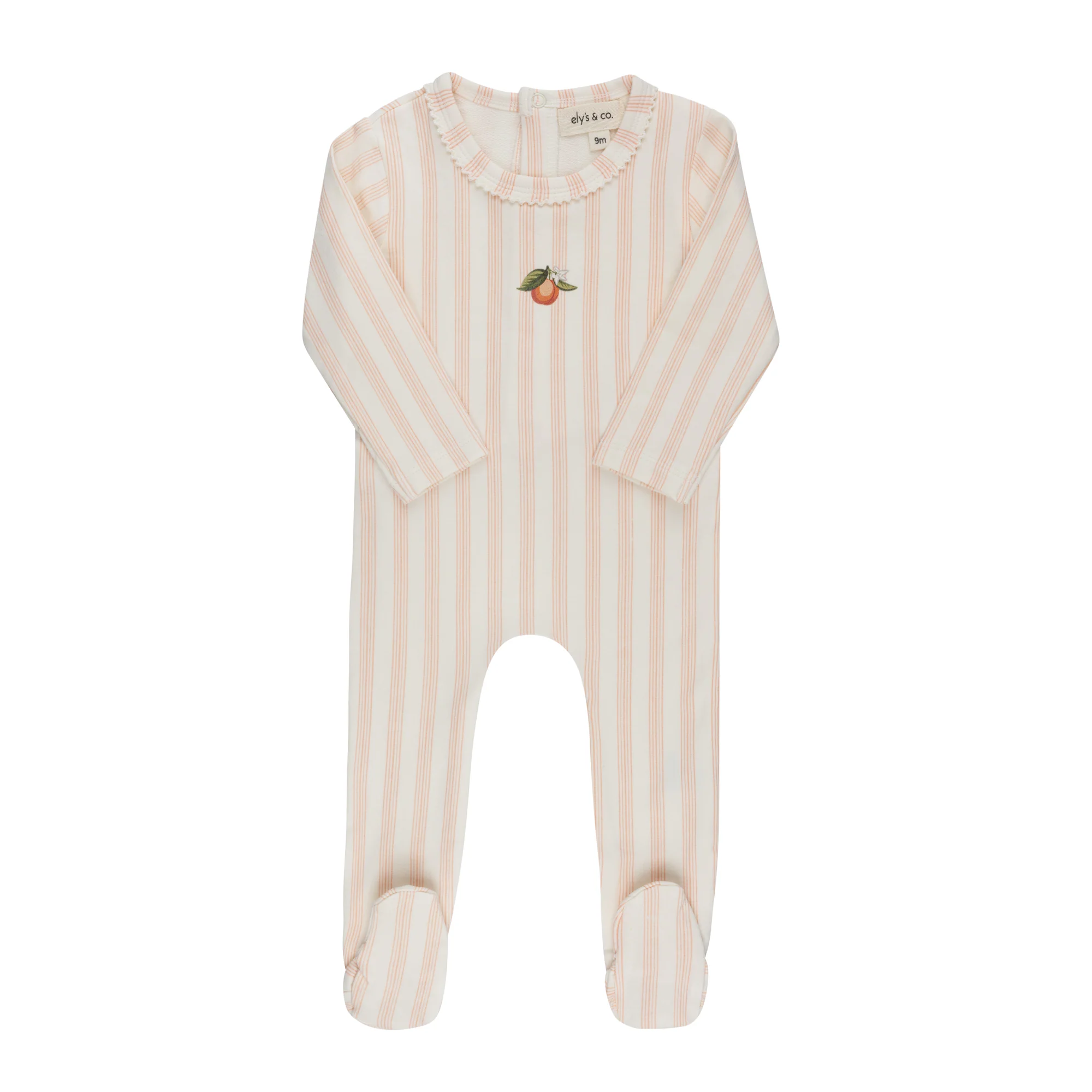 Baby Girl Footie – Peach
