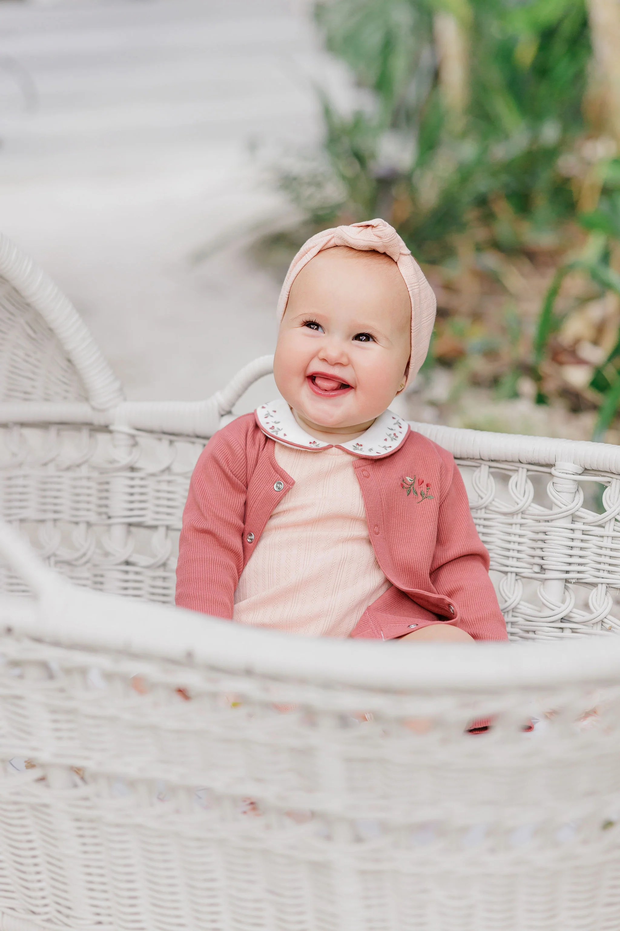 Girls T-shirt and Overalls – Ivory Pink – Embroidered Collar - Image 6