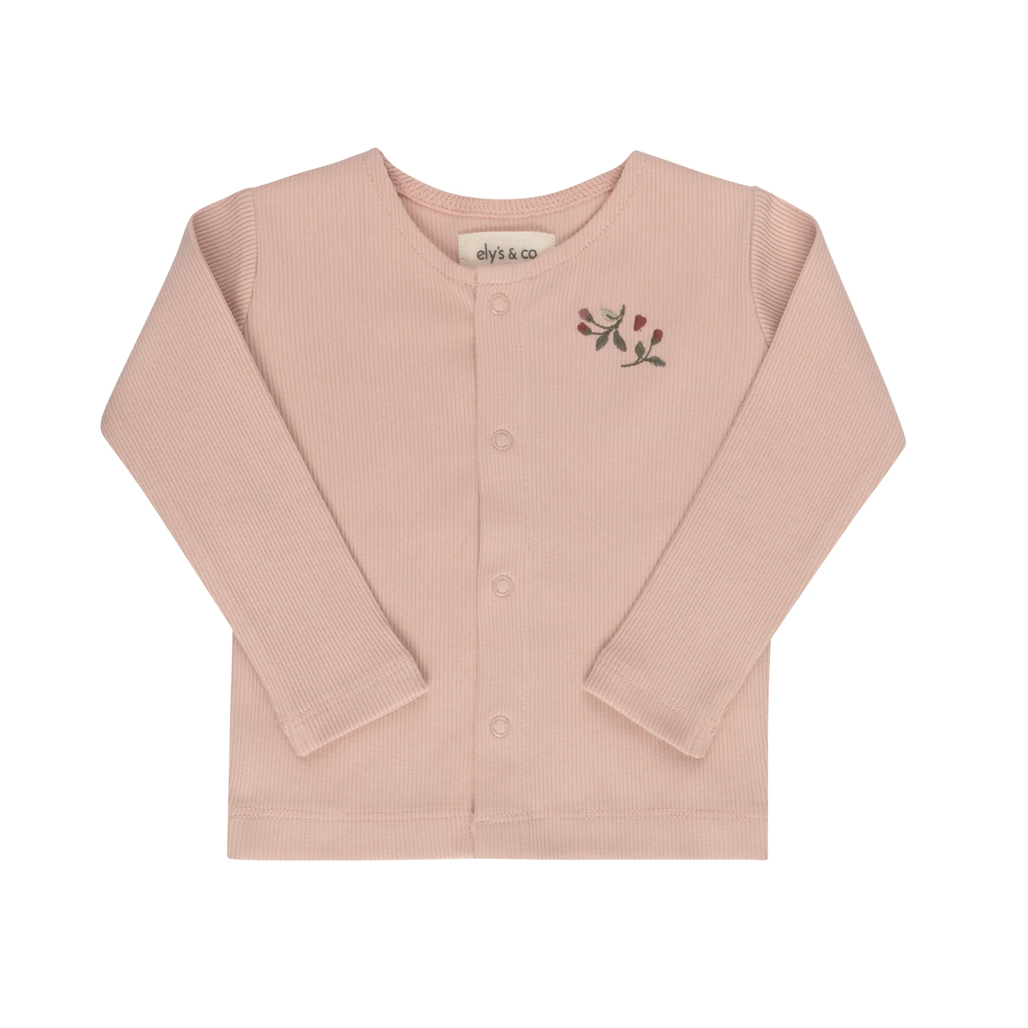 Girls Cardigan – Pink – Embroidered