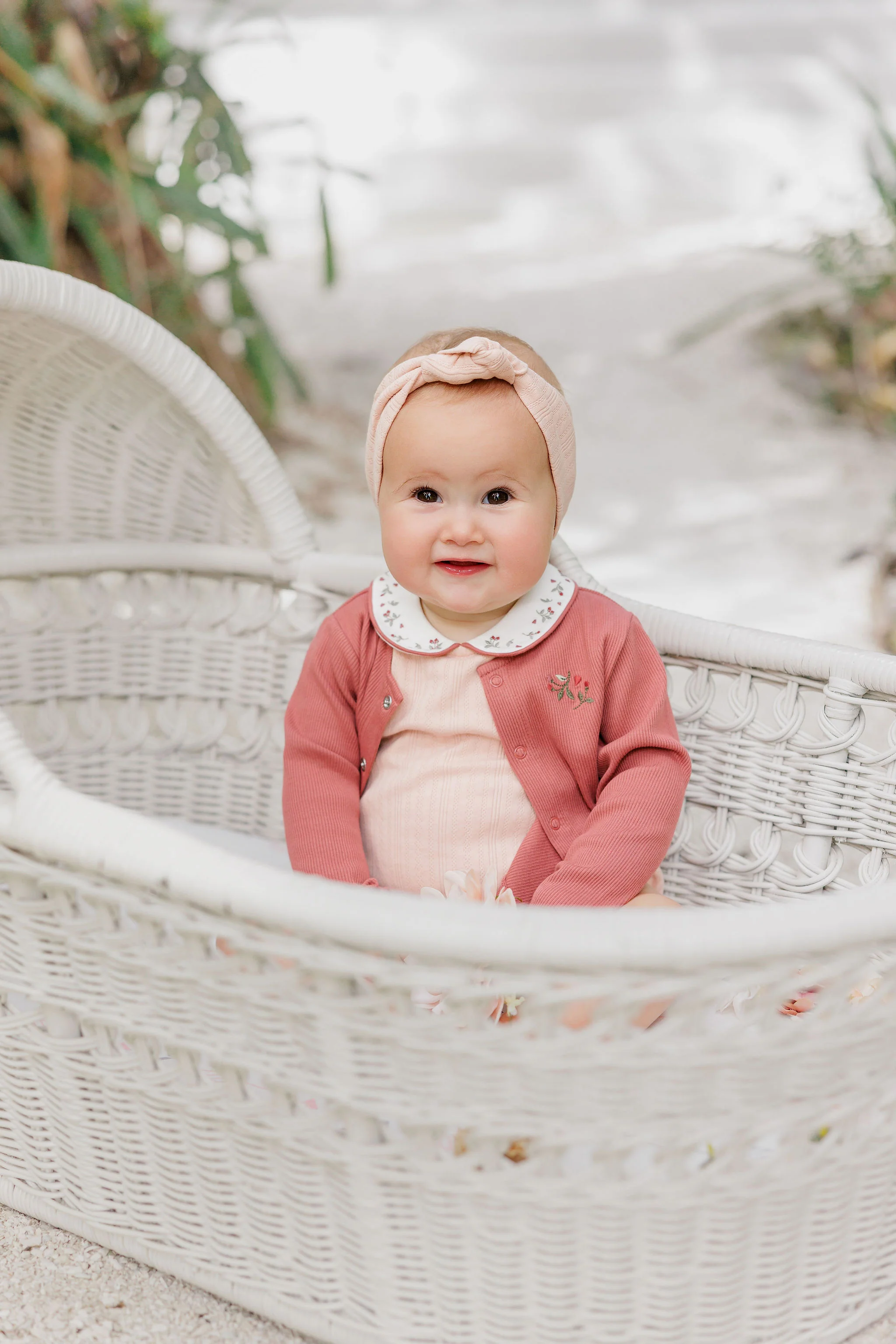 Girls Cardigan – Pink – Embroidered - Image 5