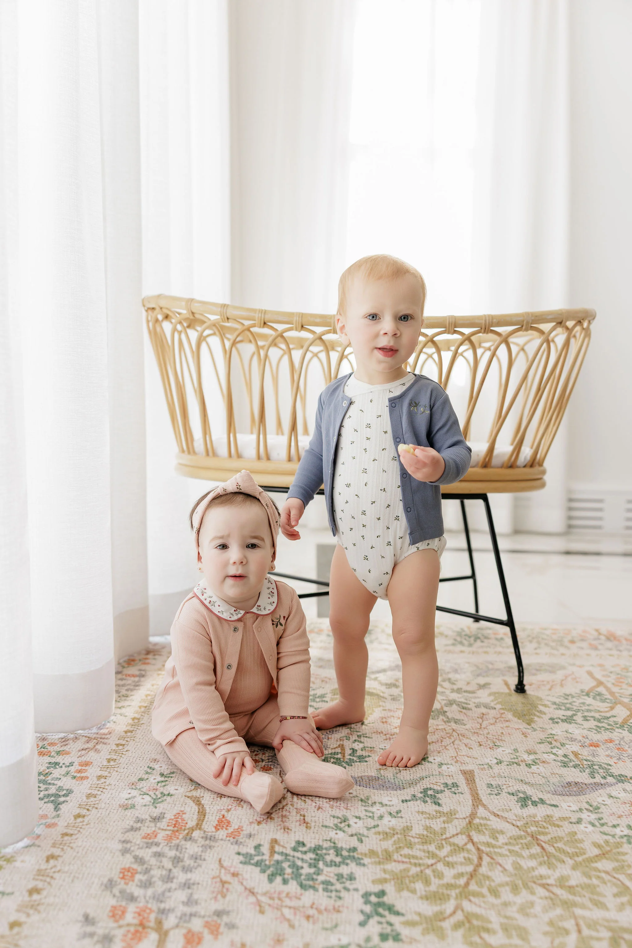Girls Romper – Pink – Embroidered Collar - Image 4