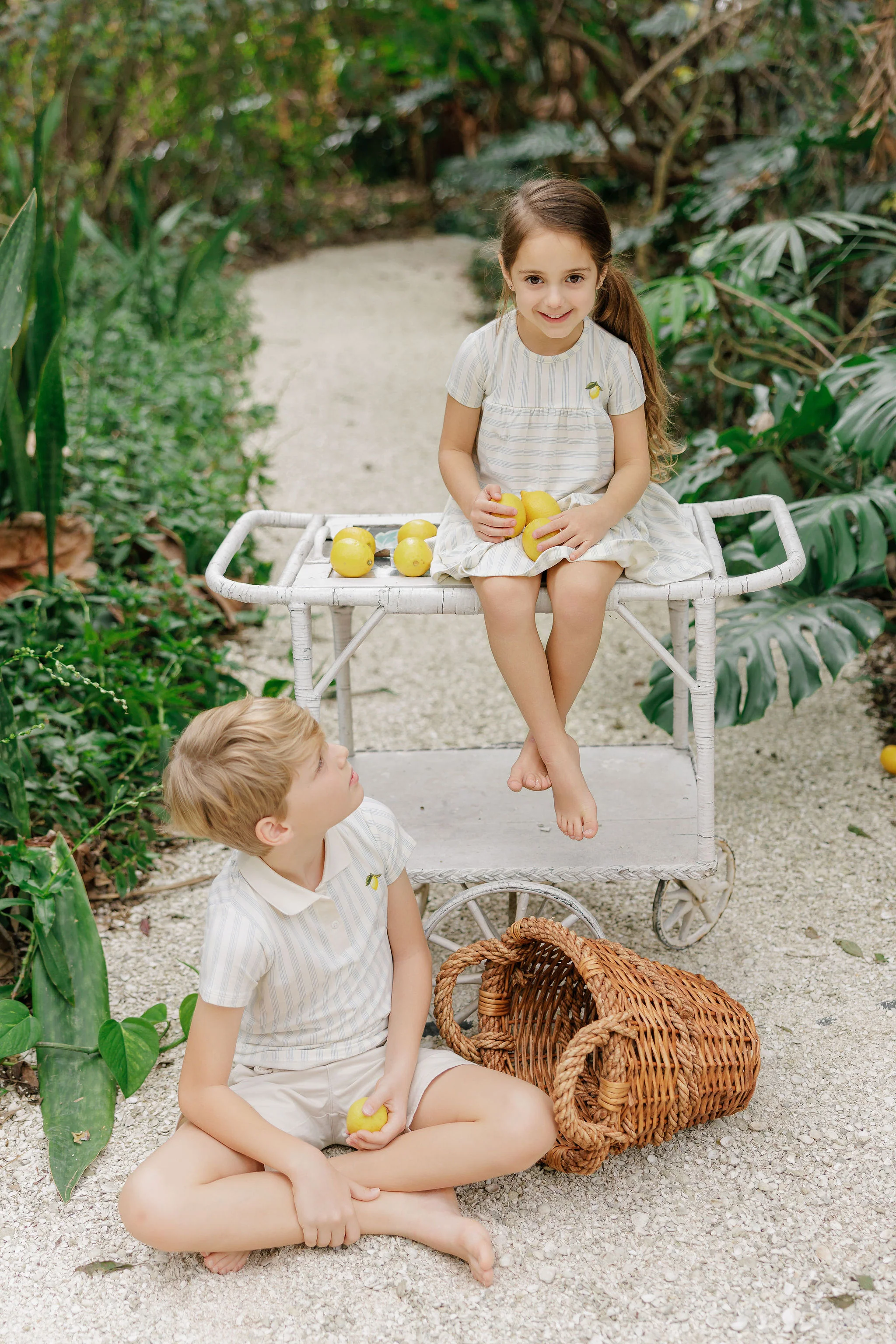 Girls Short Sleeve Dress – Lemon - Image 4