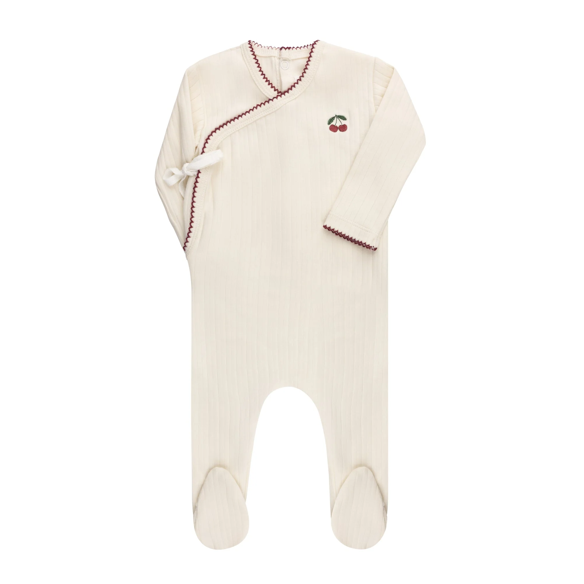 Embroidered Cherry Collection - Footie - Image 5