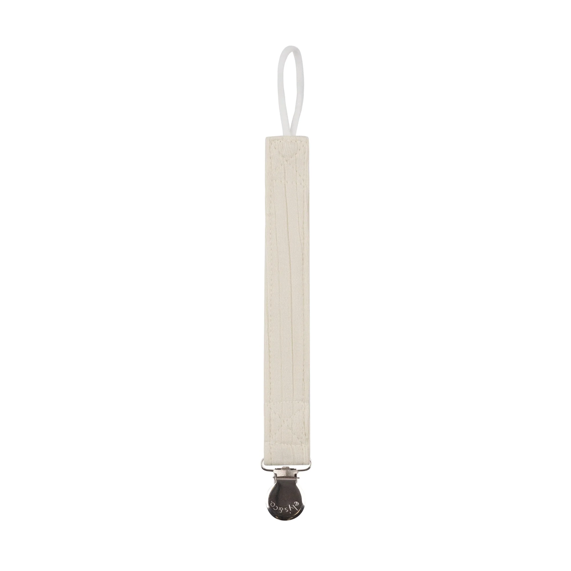 Embroidered Cherry Collection -Solid Ribbed Paci Clip - Image 5