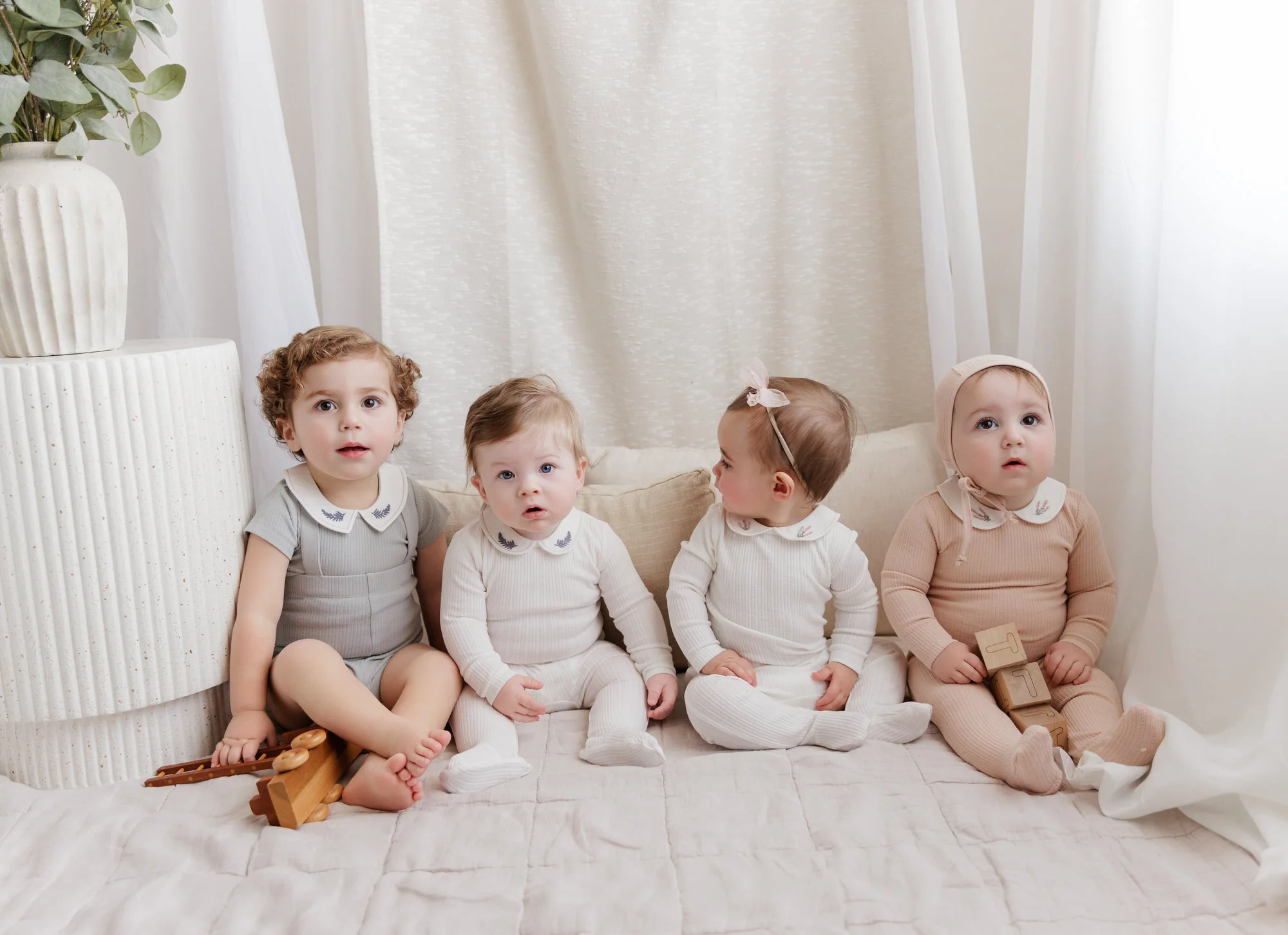 Organic Cotton Embroidered Collar Collection - Blanket - Image 2
