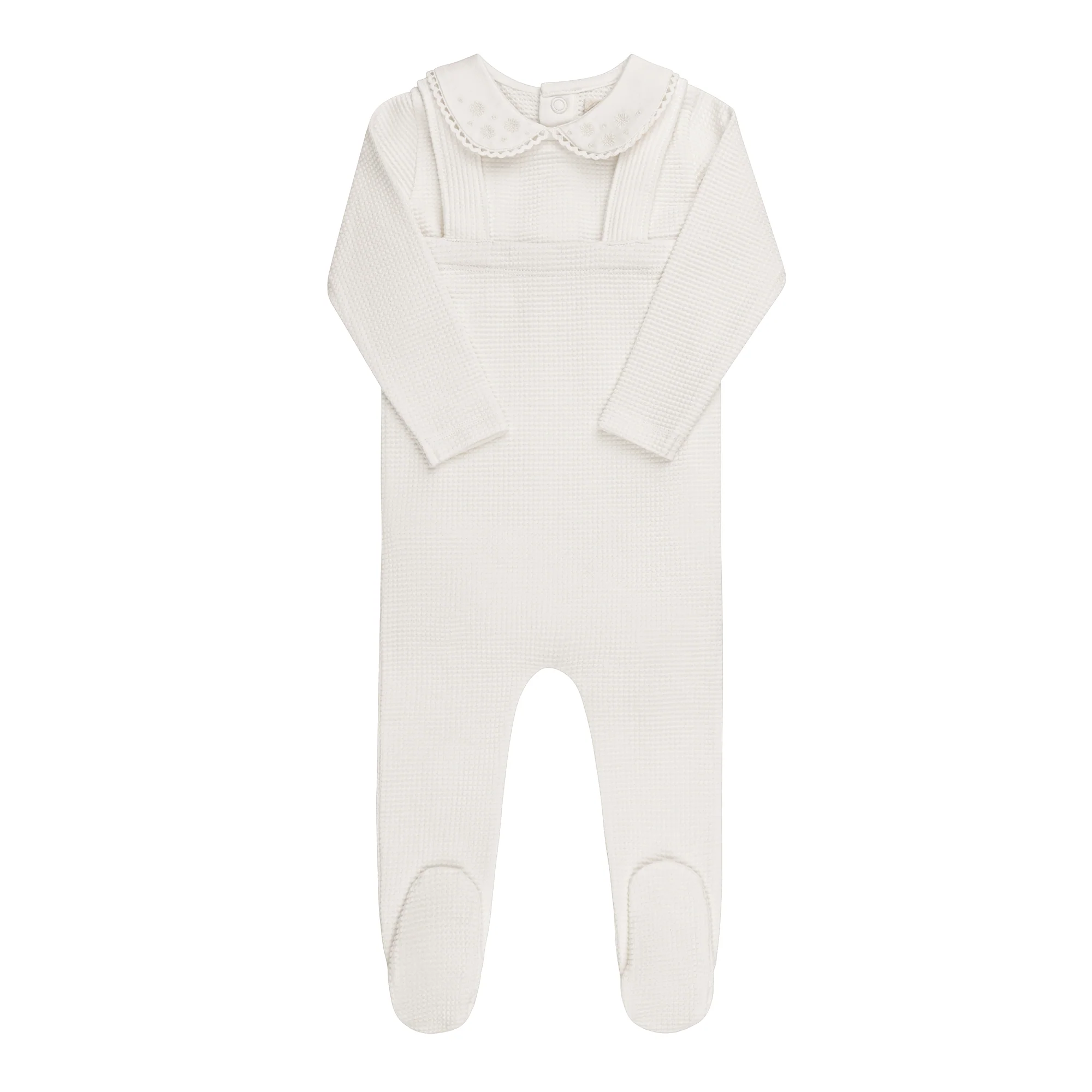 Embroidered Collar Collection - Bodysuit and Overalls