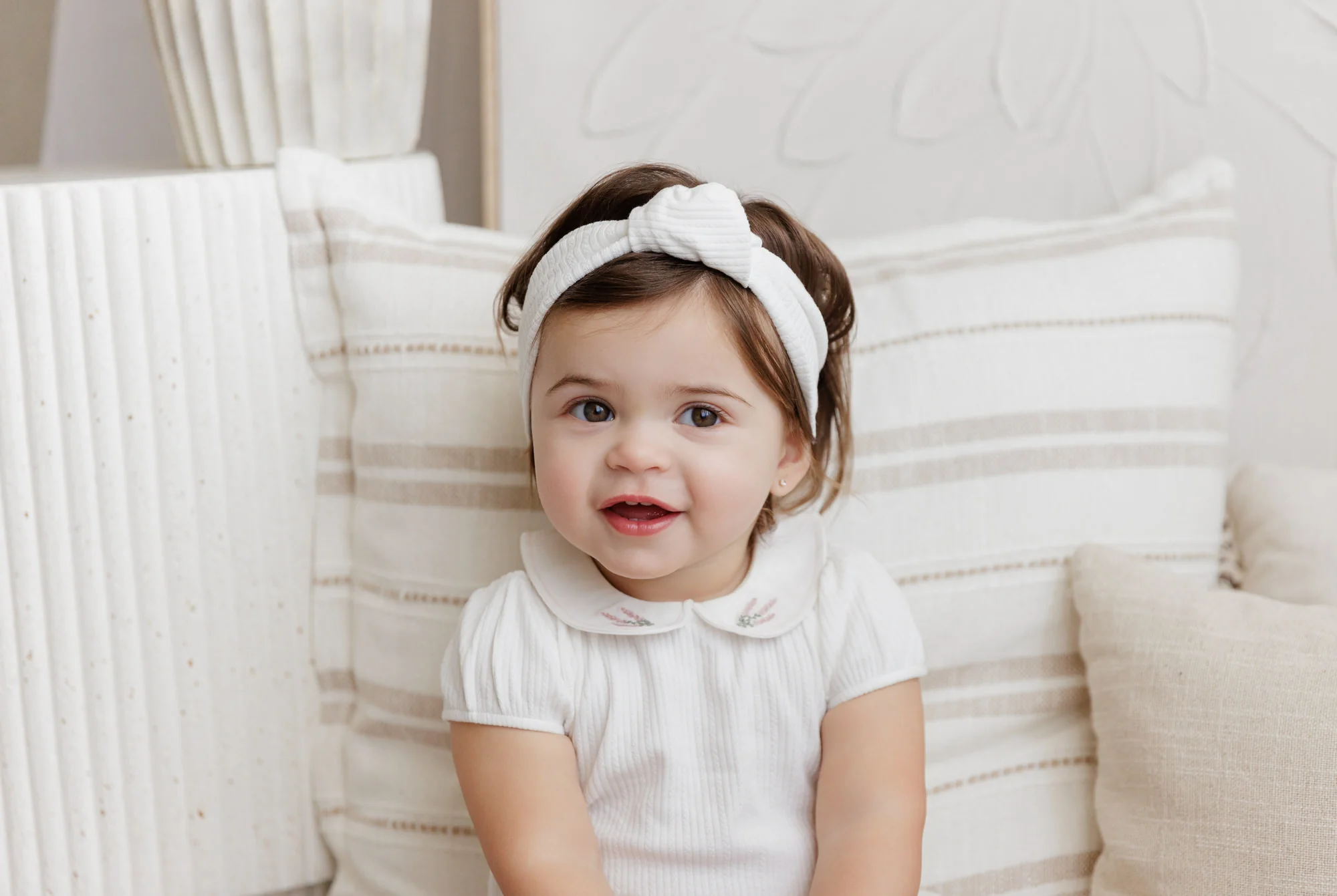 Organic Cotton Embroidered Collar Collection -Headband - Image 3