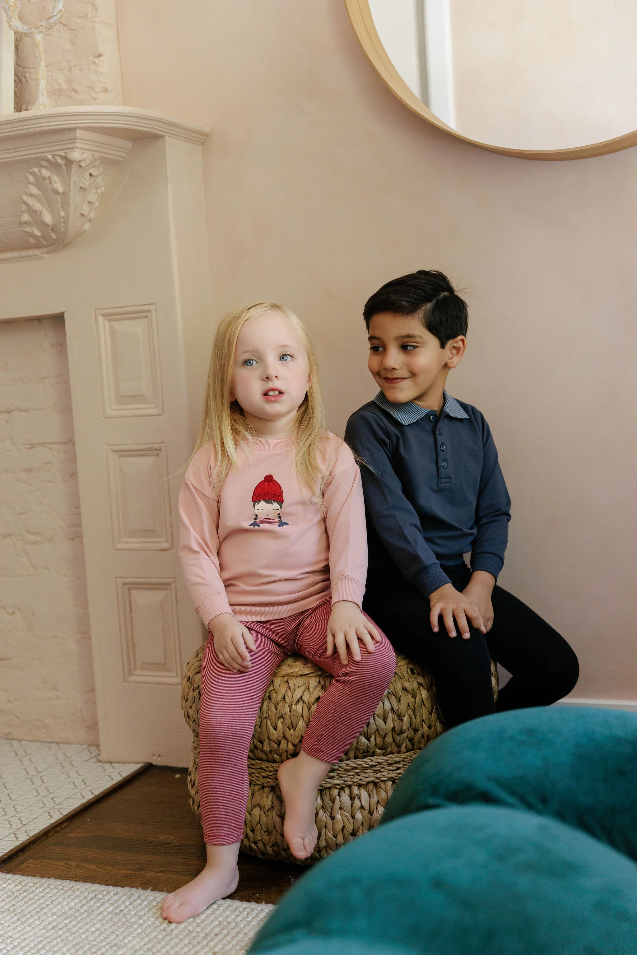 French Terry Autumn Kids Collection - Sweatshirt and Leggings - Image 3