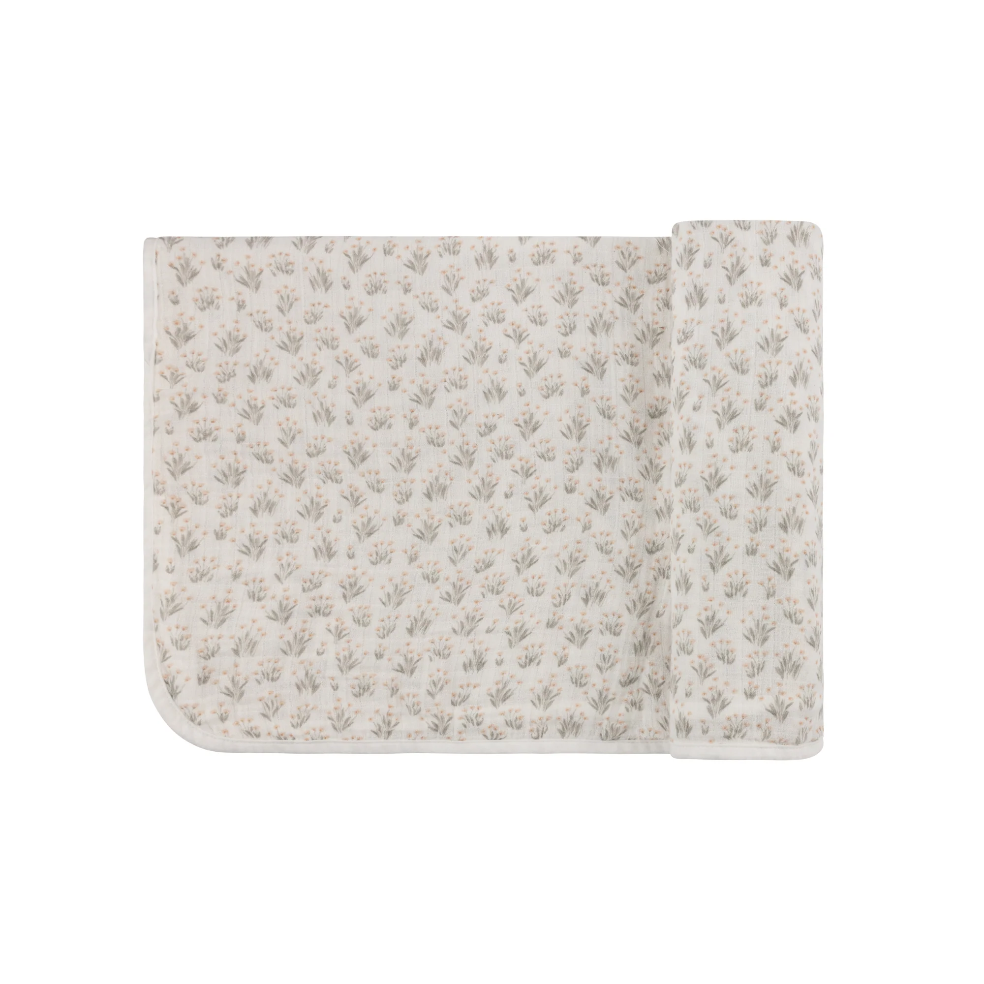 French Terry Blooms Collection - Two Pack Muslin Swaddle - Image 2