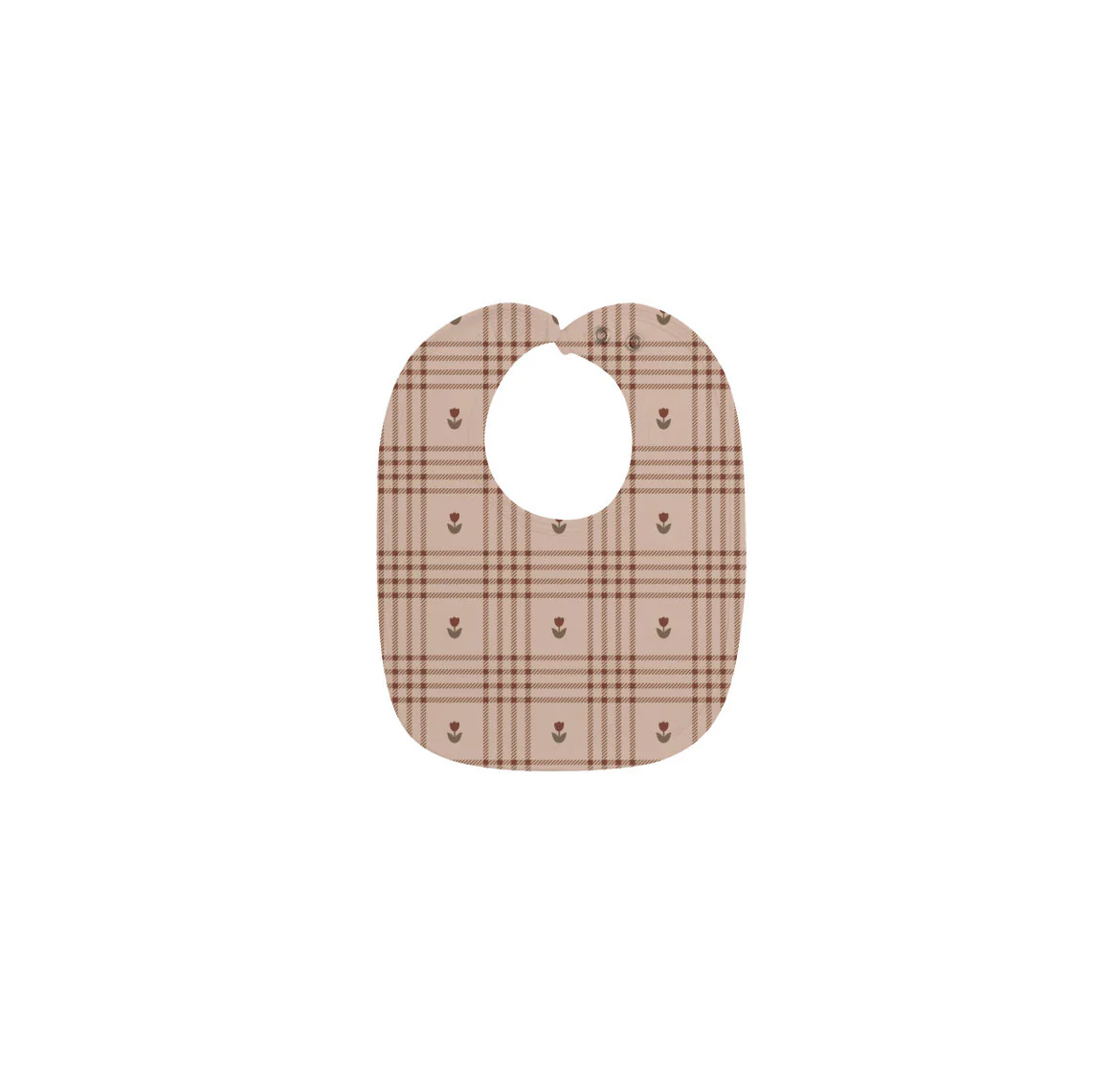 Cotton Floral Plaid Collection - Bib