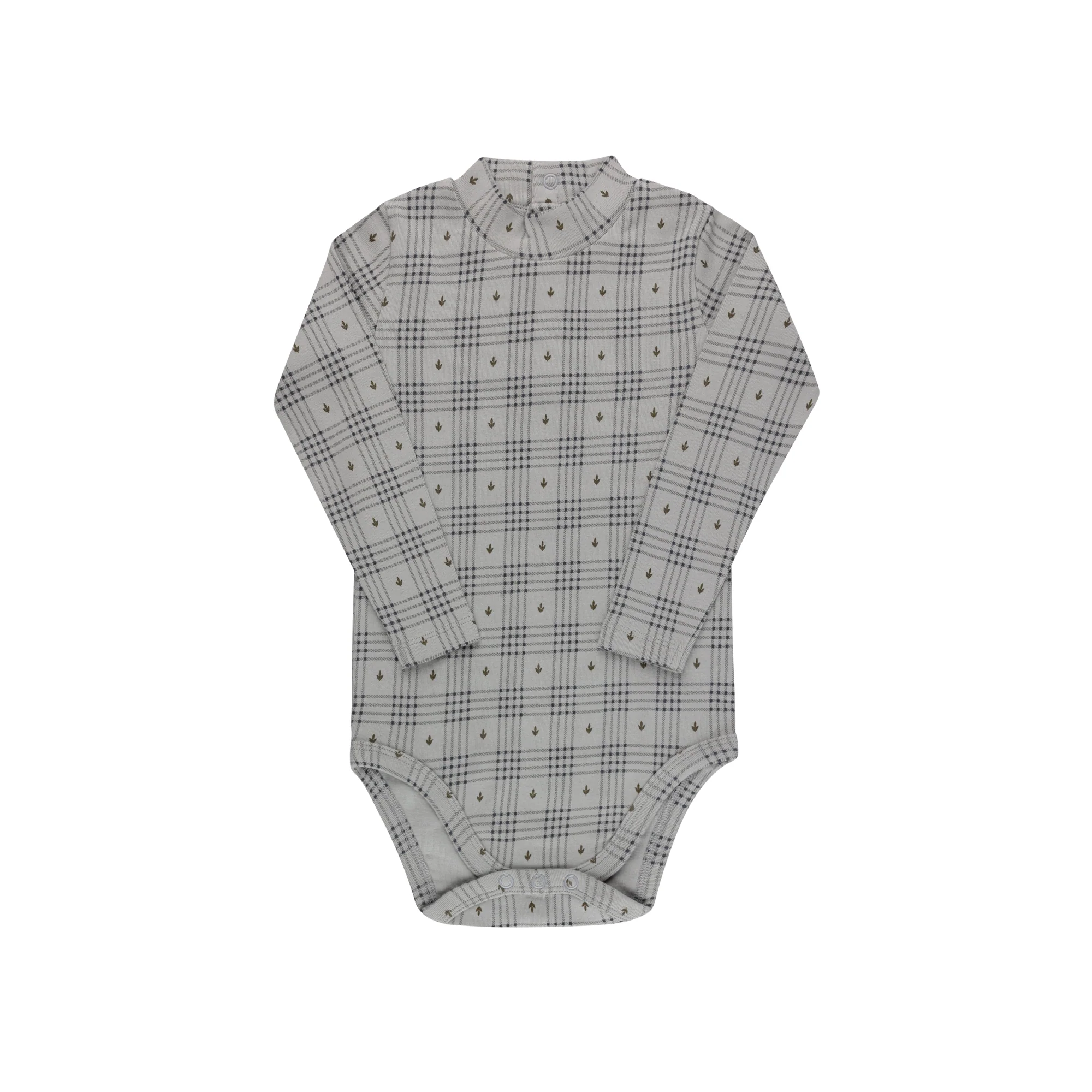 Cotton Floral Plaid Collection - Bodysuit + Overalls - Image 4