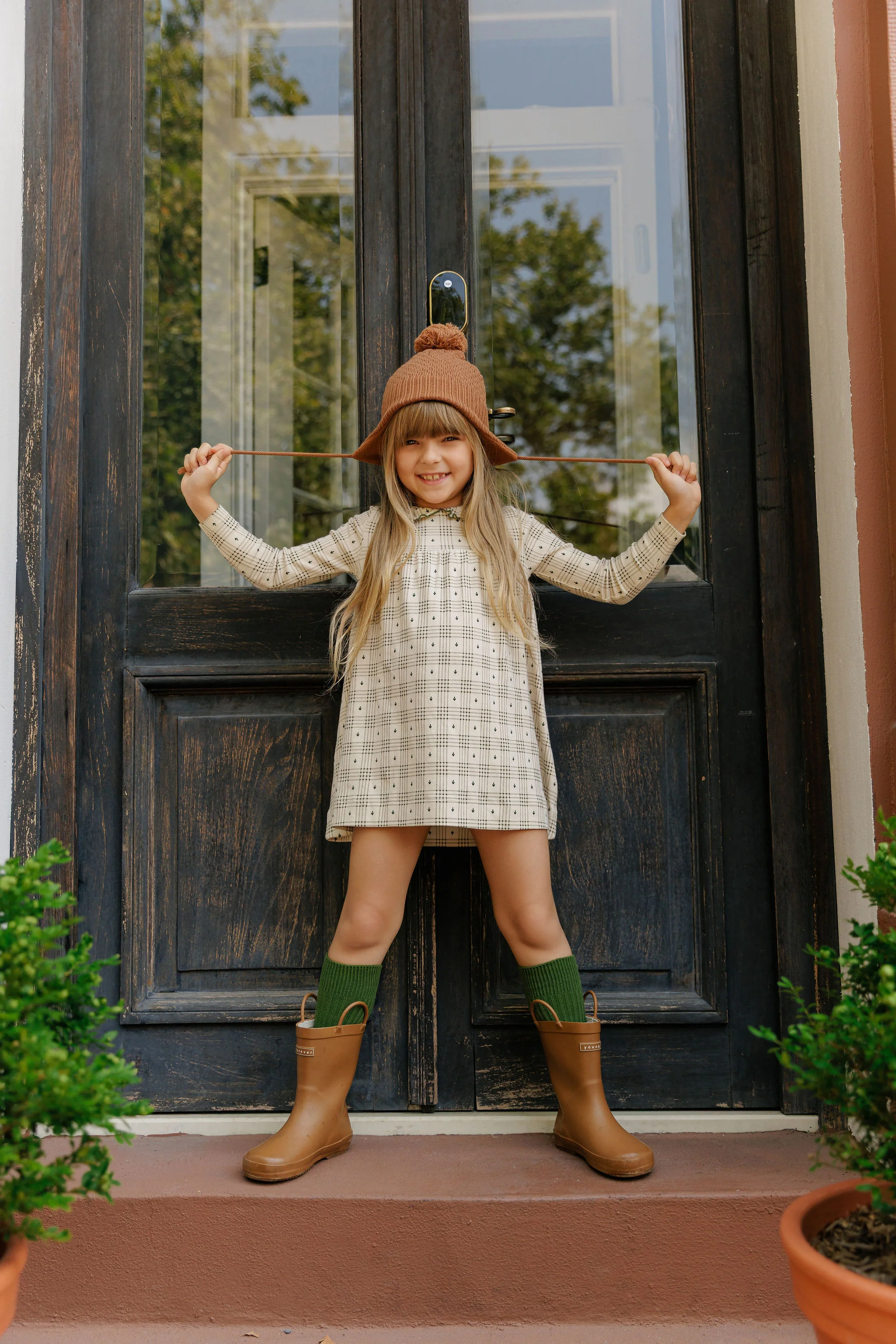 Cotton Floral Plaid Collection - Dress - Image 5