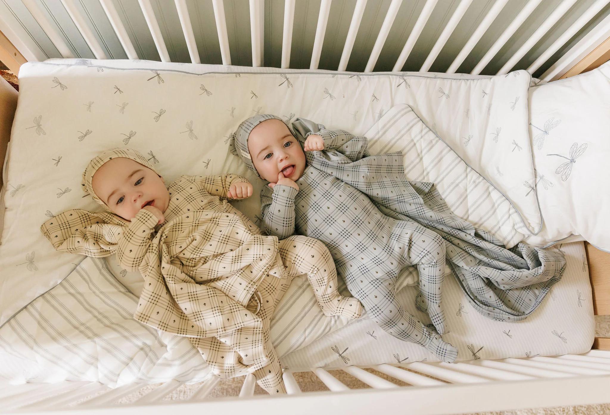 Cotton Floral Plaid Collection - Muslin Swaddle - Image 2