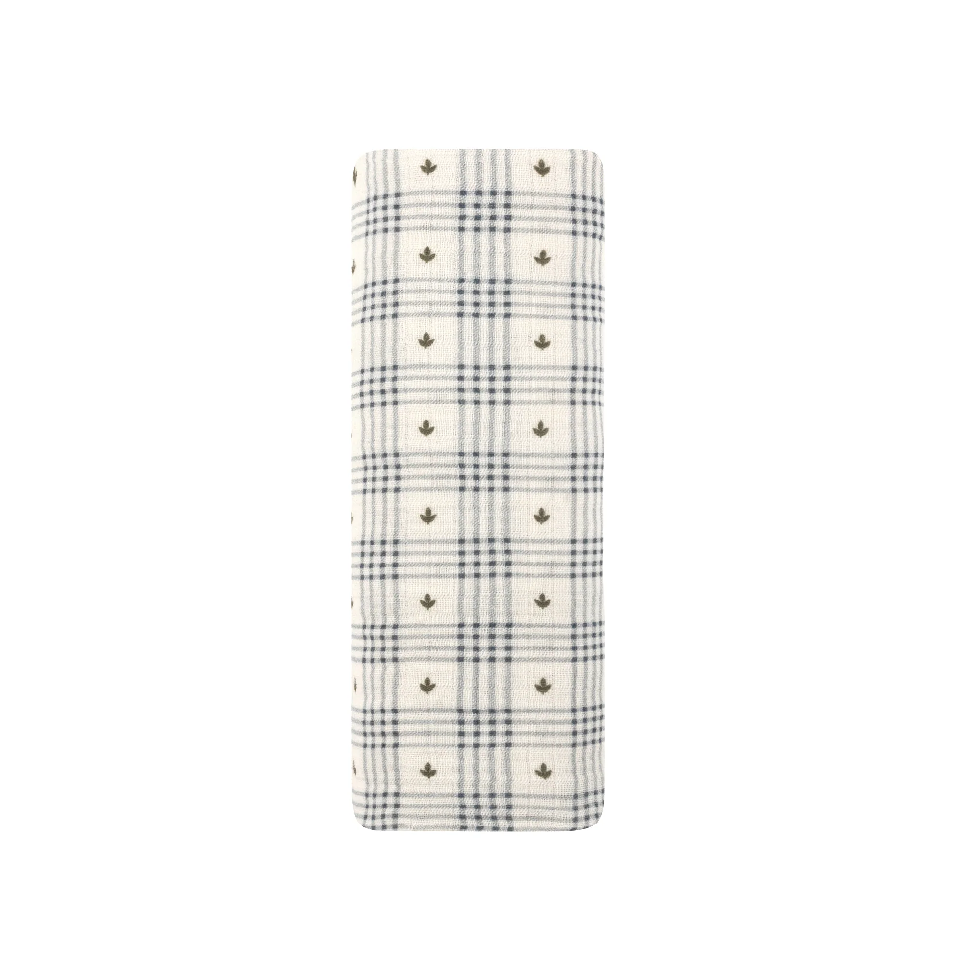 Cotton Floral Plaid Collection - Muslin Swaddle