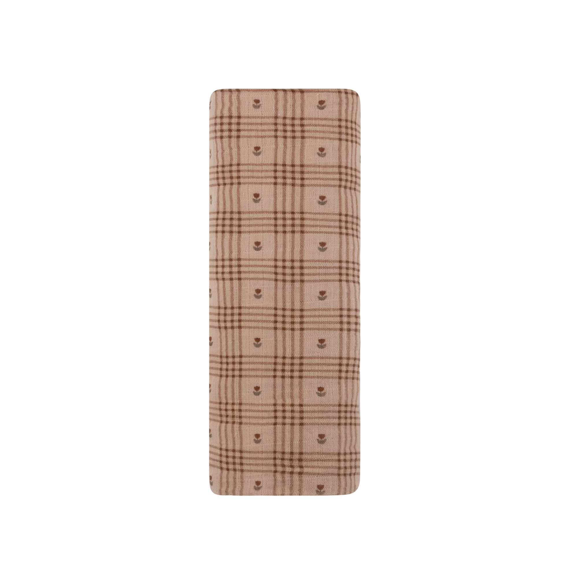 Cotton Floral Plaid Collection - Muslin Swaddle