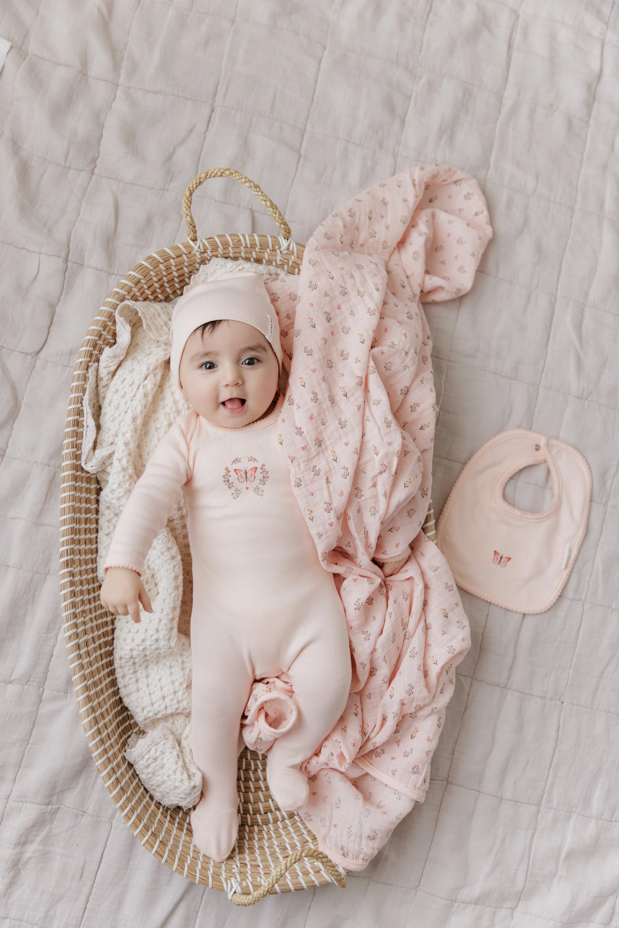 Garden Floral Print Collection - Muslin Swaddle - Image 3